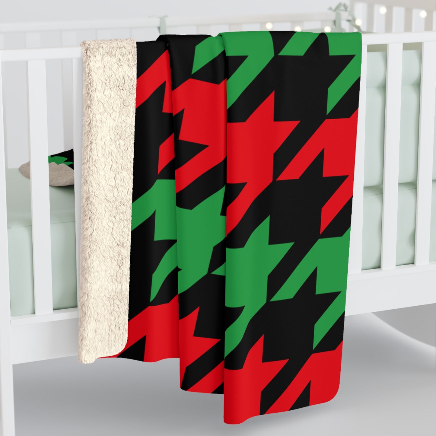 Libya Retro Houndstooth Blanket Throw