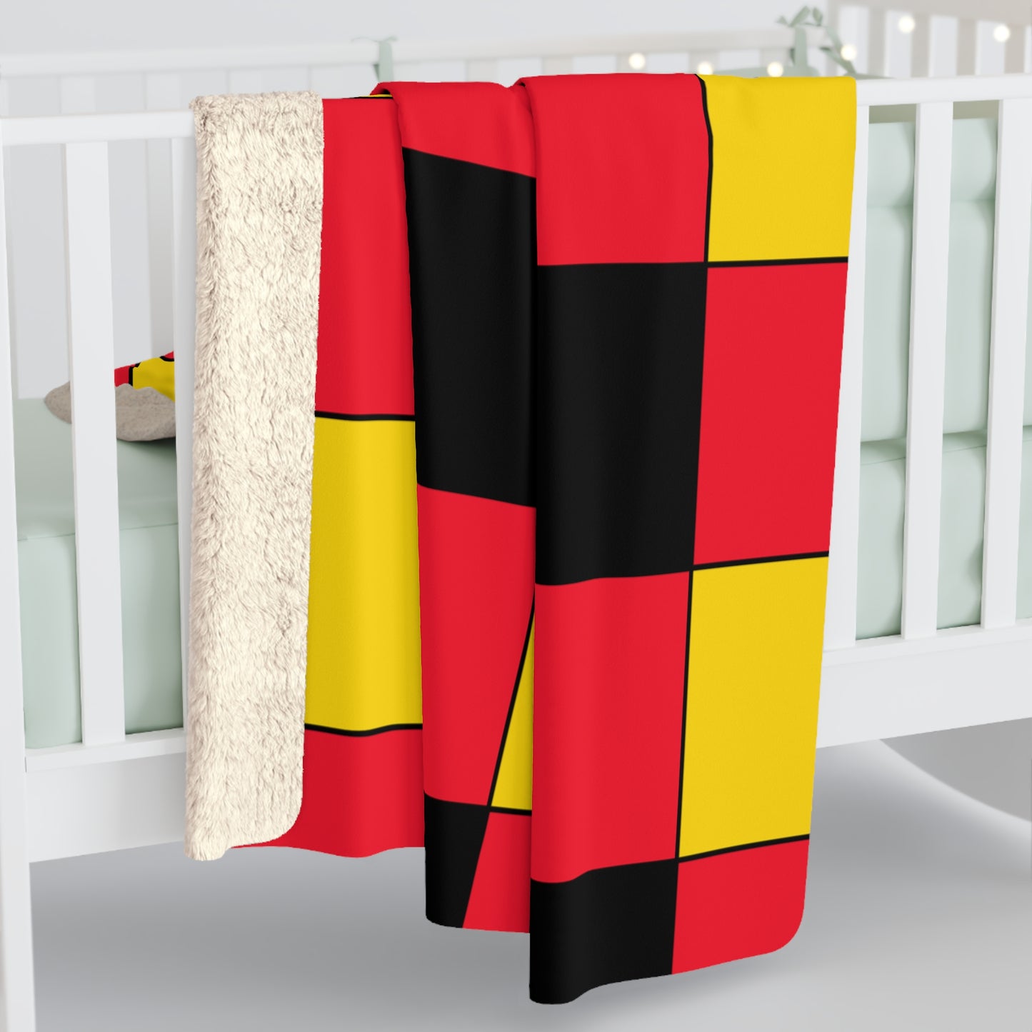 Belgium Retro Check Blanket Throw
