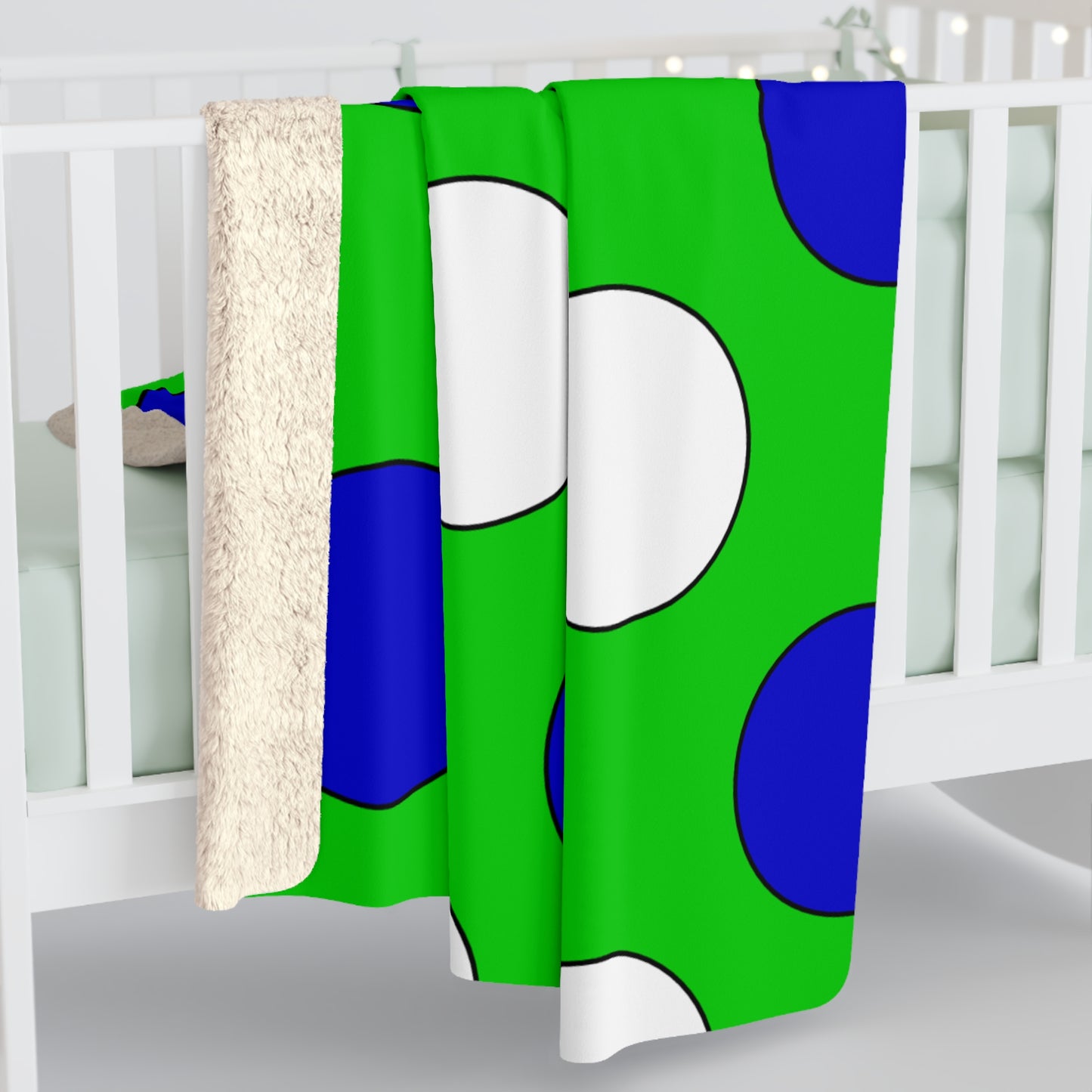 Sierra Leone Retro Polka Dots Blanket Throw