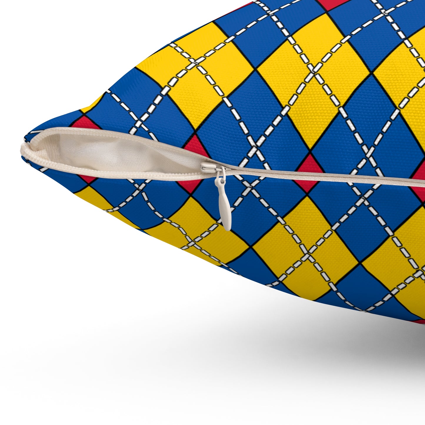 Aland Islands Retro Argyle Cushion Pillow