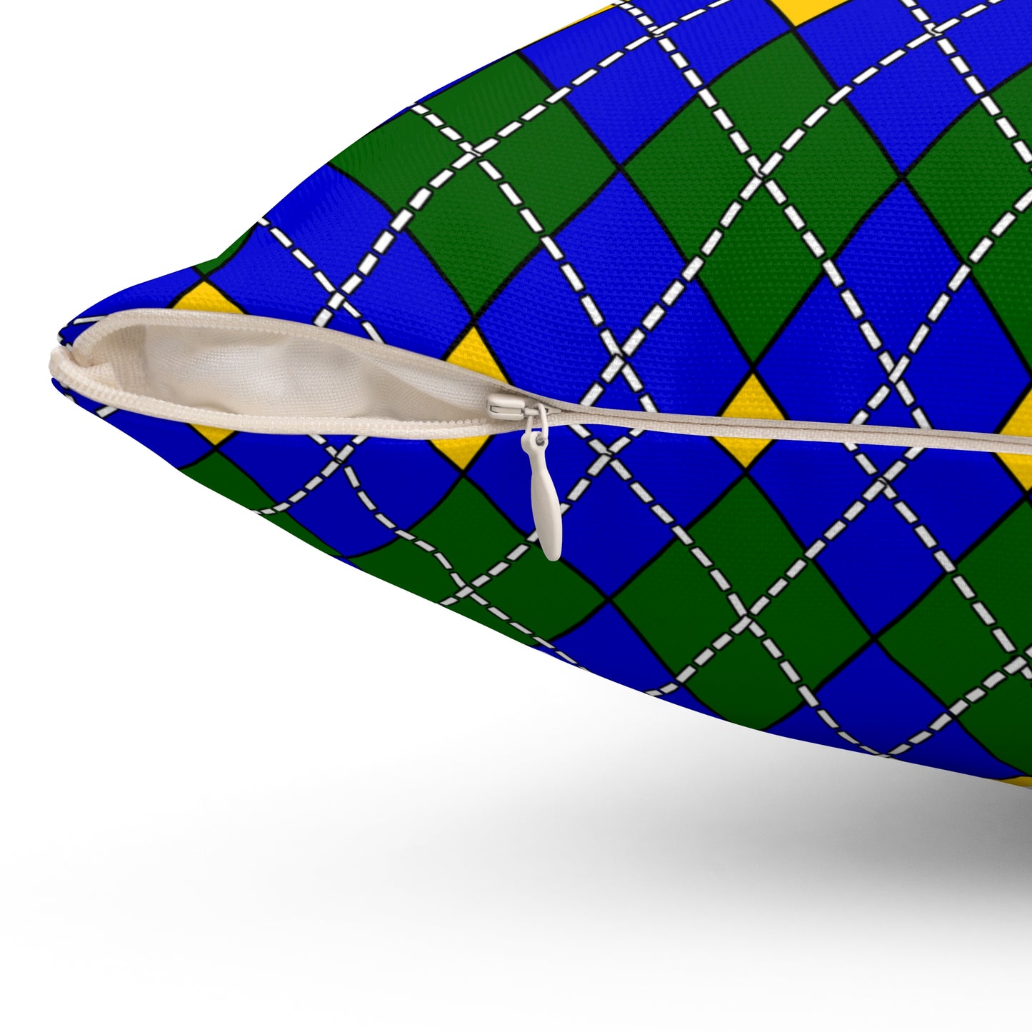 Solomon Islands Retro Argyle Cushion Pillow