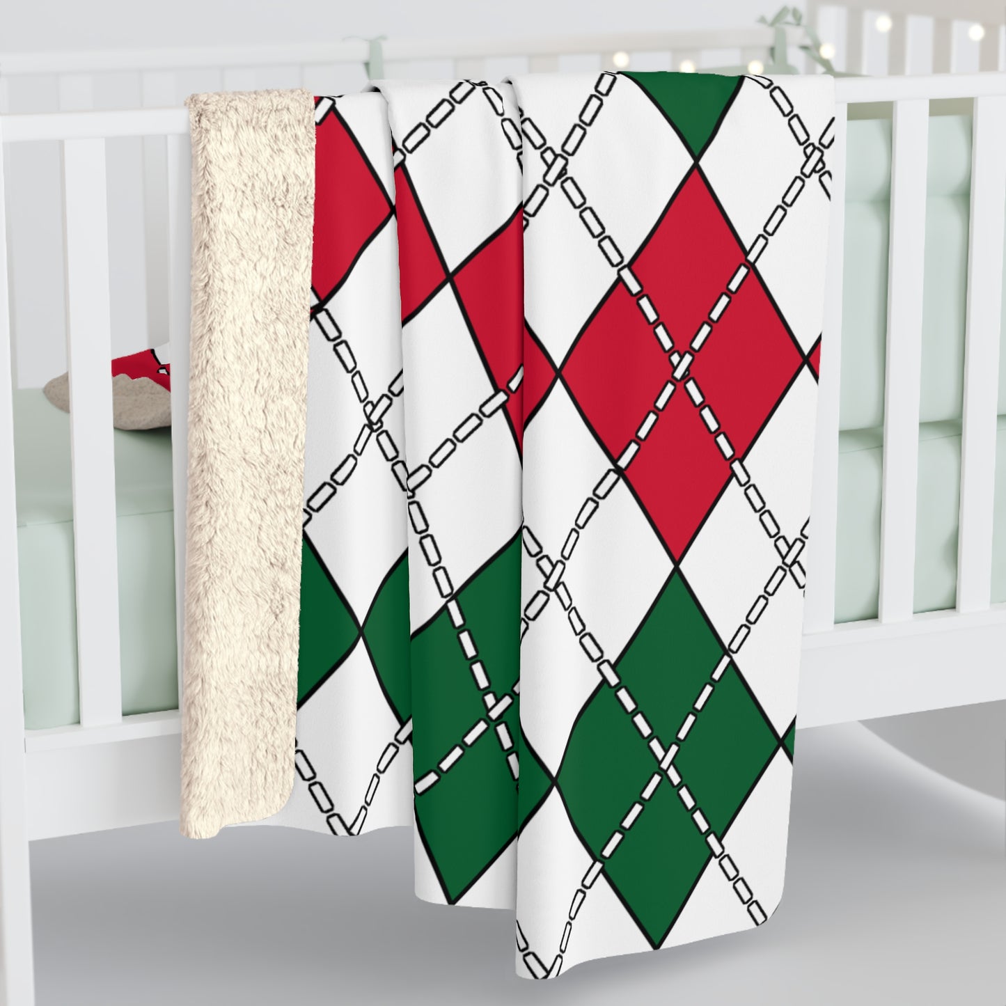 Algeria Retro Argyle Blanket Throw