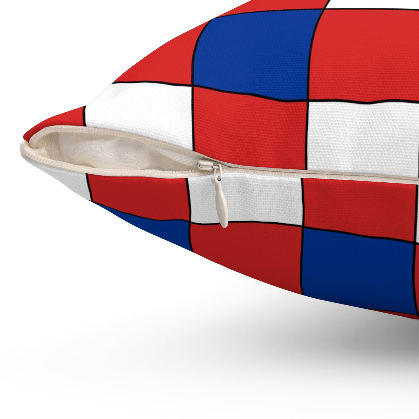 Bouvet Island Retro Check Cushion Pillow