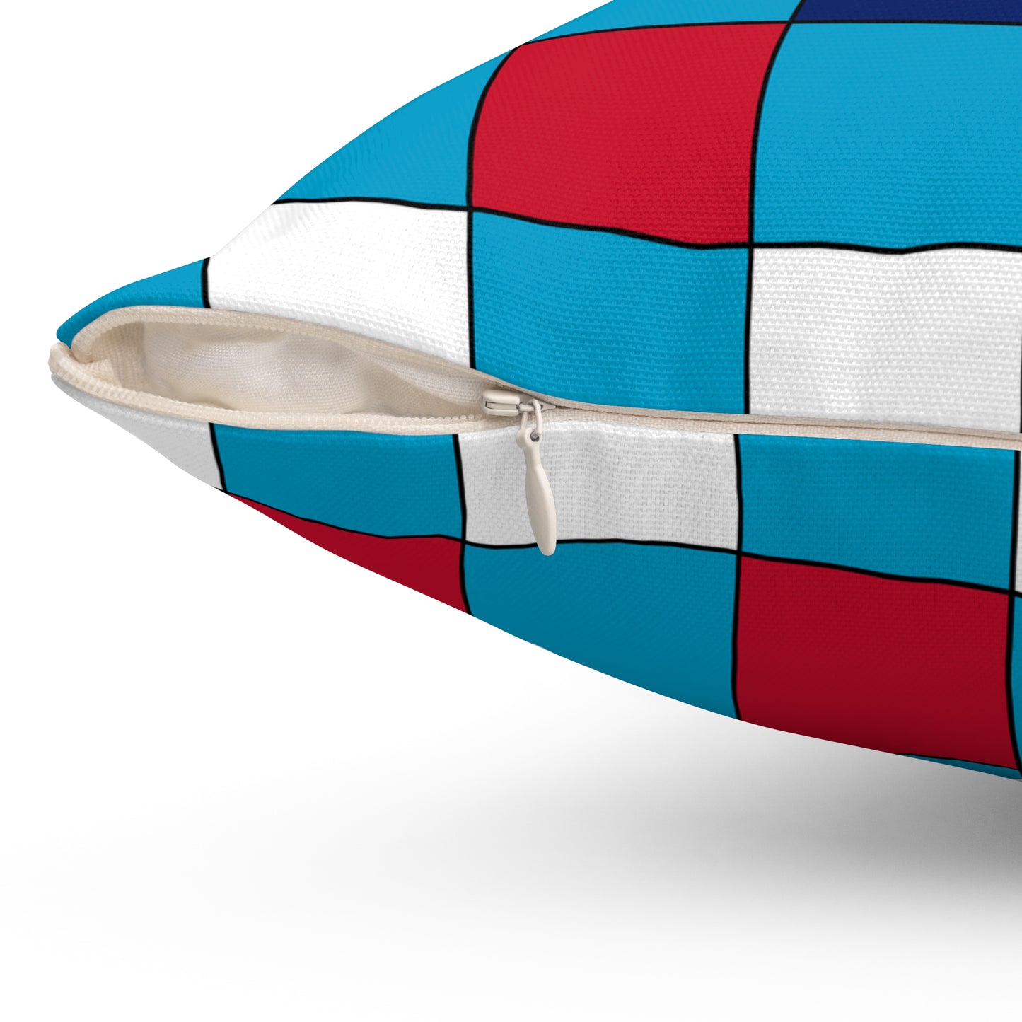 Tuvalu Retro Check Cushion Pillow
