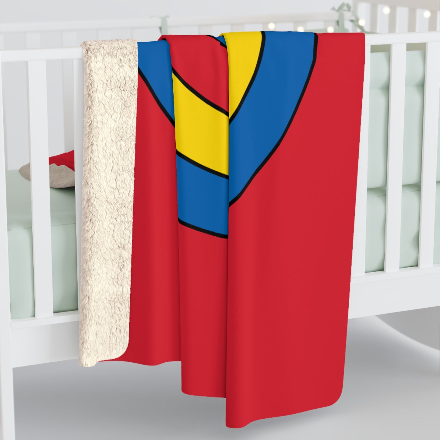 Mongolia Retro Target Blanket Throw