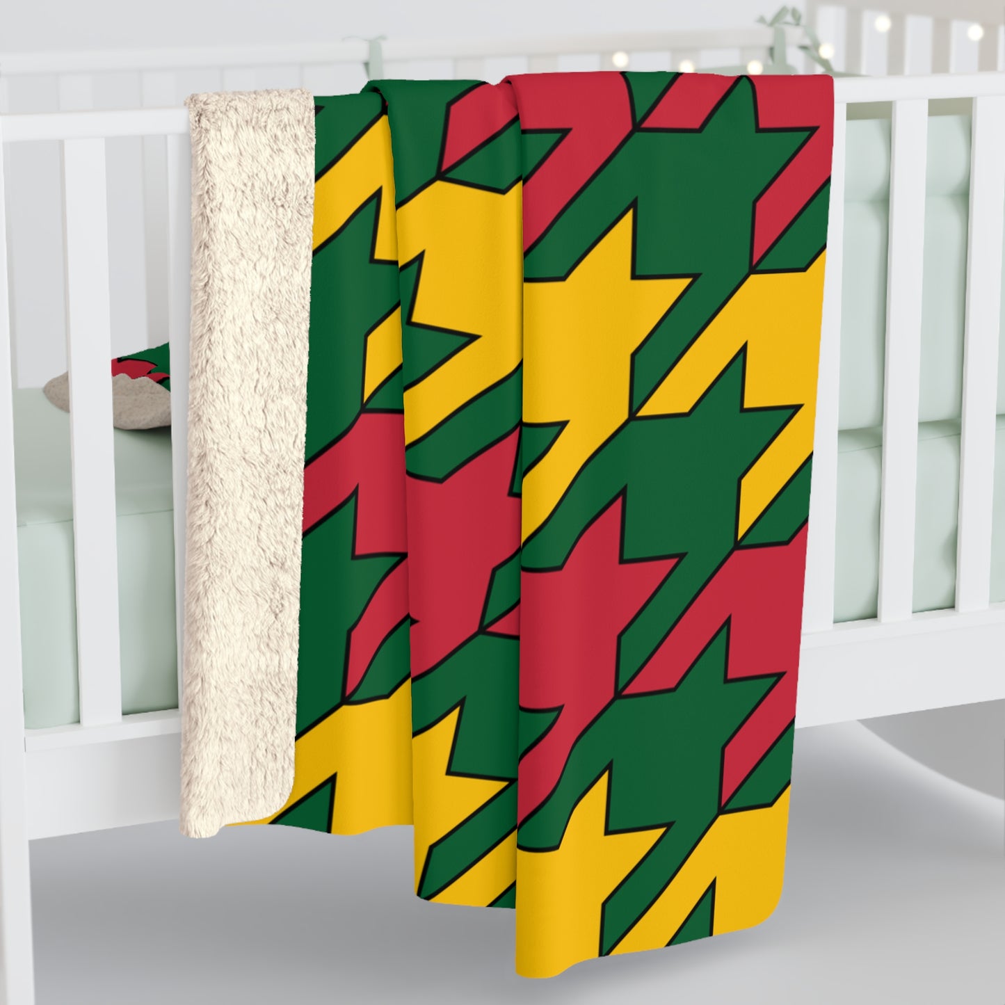 Mauritania Retro Houndstooth Blanket Throw