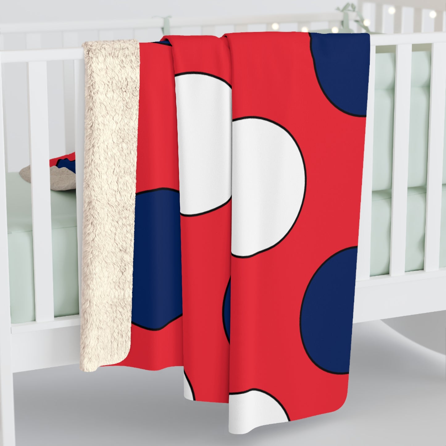 Norway Retro Polka Dots Blanket Throw