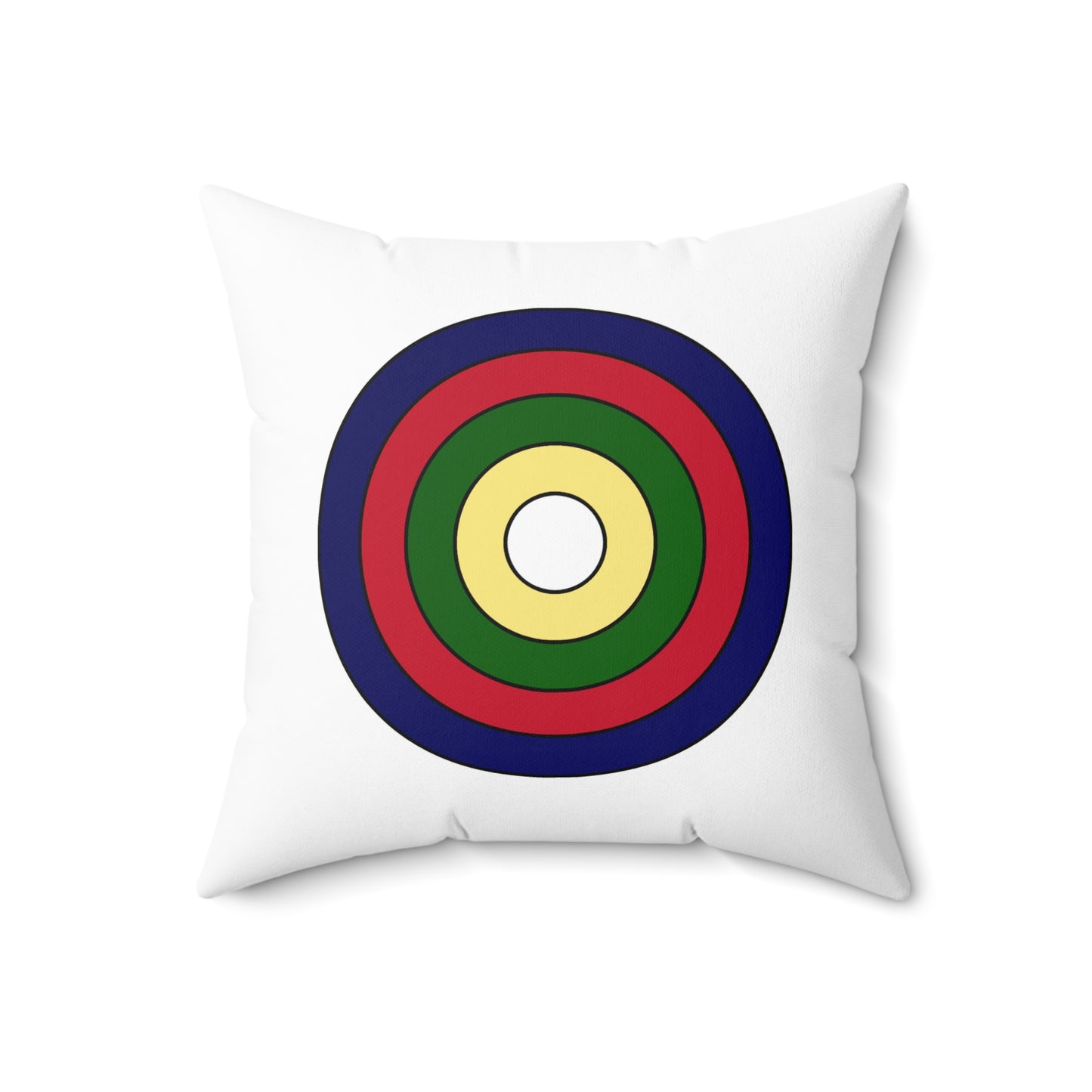 British Indian Ocean Territory Retro Target Cushion Pillow