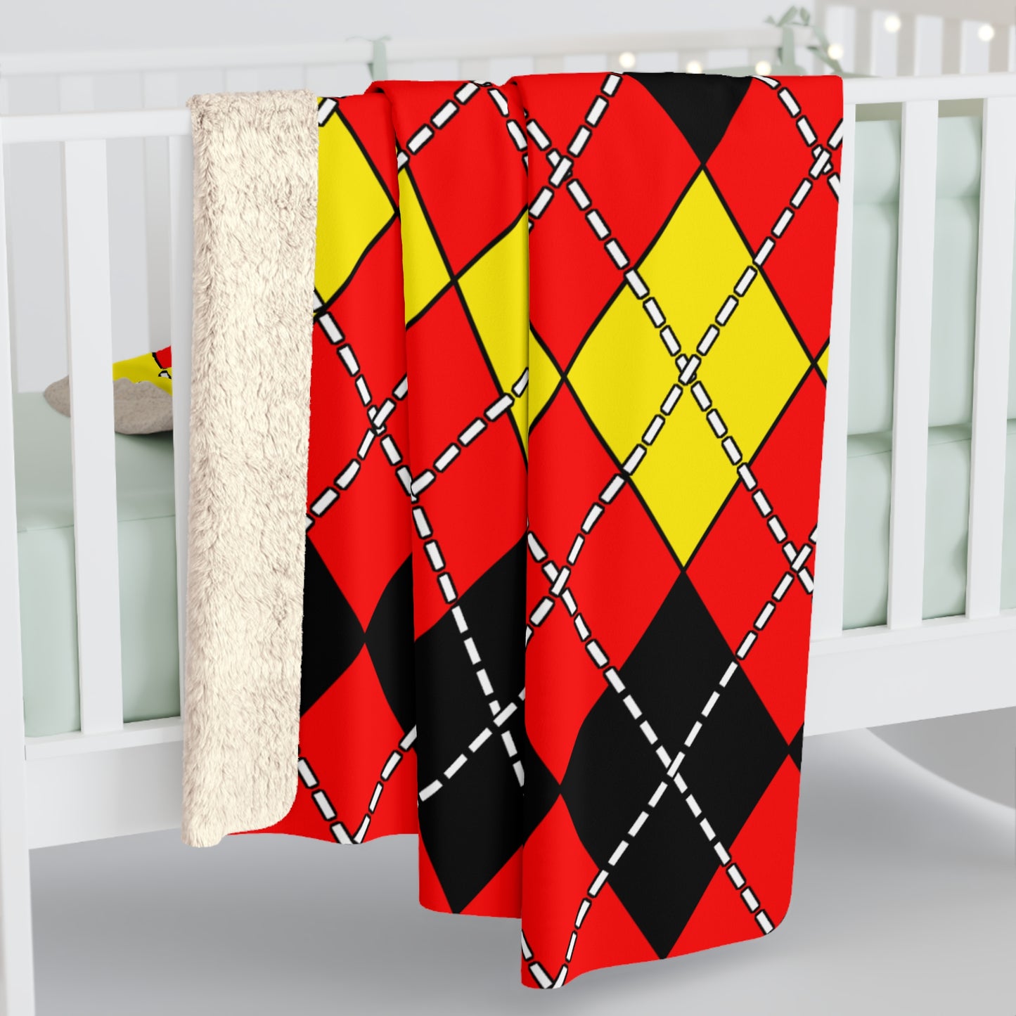 Angola Retro Argyle Blanket Throw