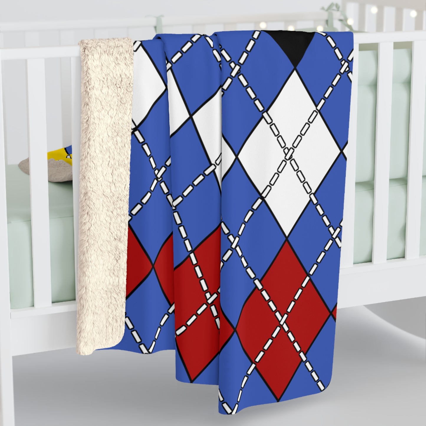 Eswatini Retro Argyle Blanket Throw