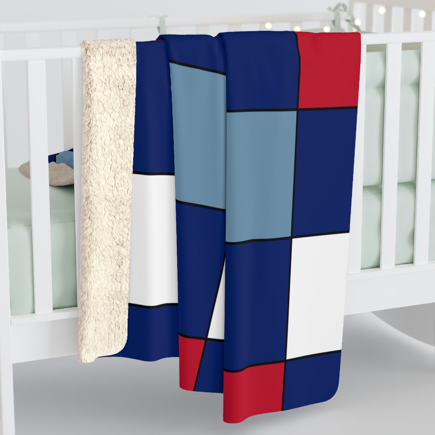 Falkland Islands Retro Check Blanket Throw