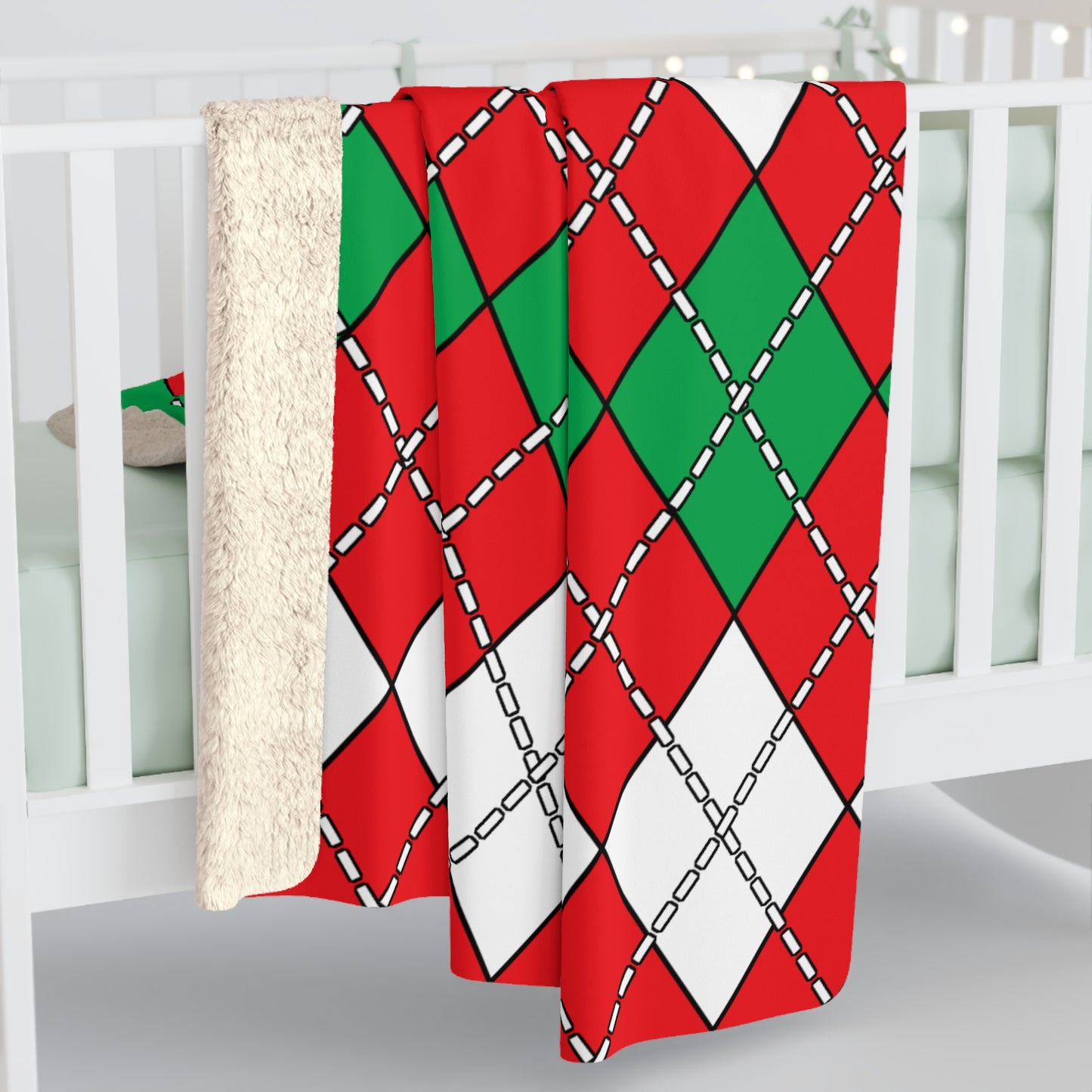 Lebanon Retro Argyle Blanket Throw