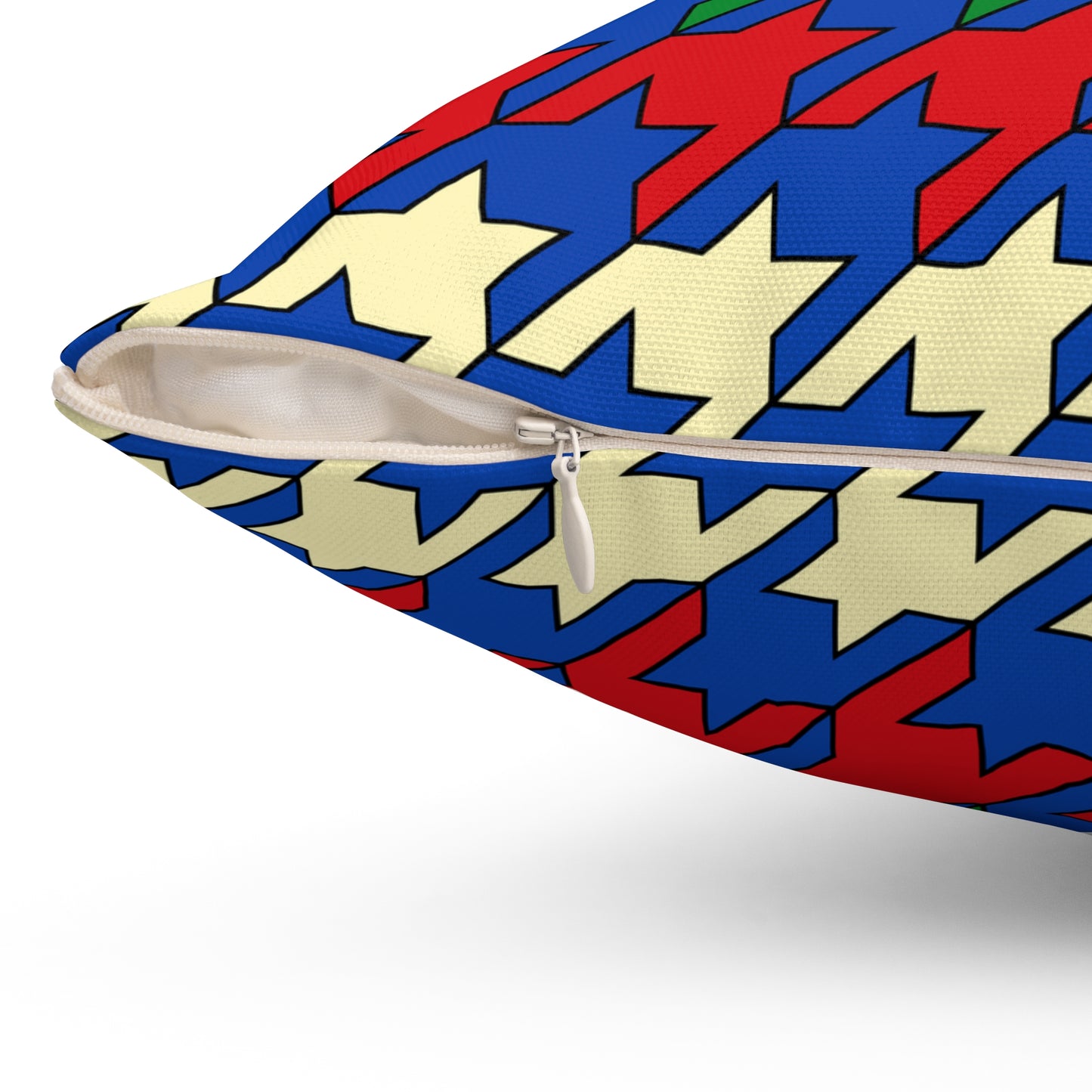 South Sudan Retro Houndstooth Cushion Pillow