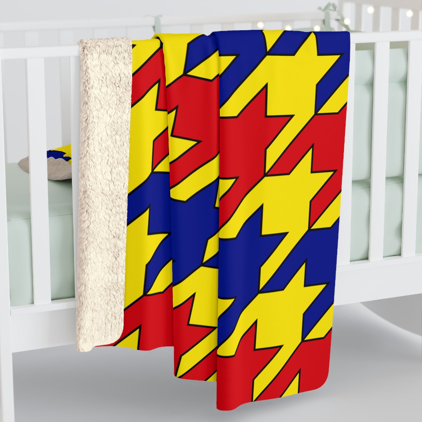 Colombia Retro Houndstooth Blanket Throw