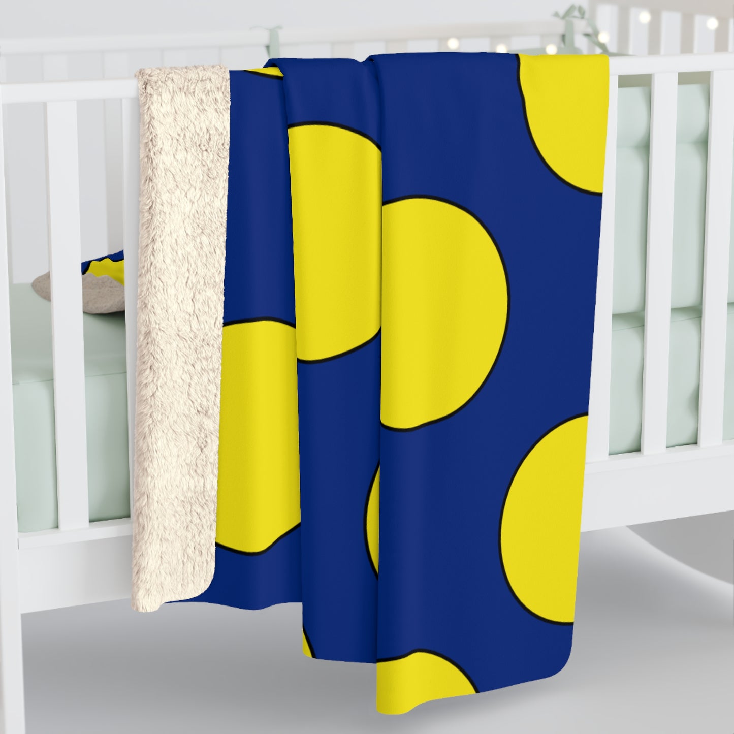 Curacao Retro Polka Dots Blanket Throw