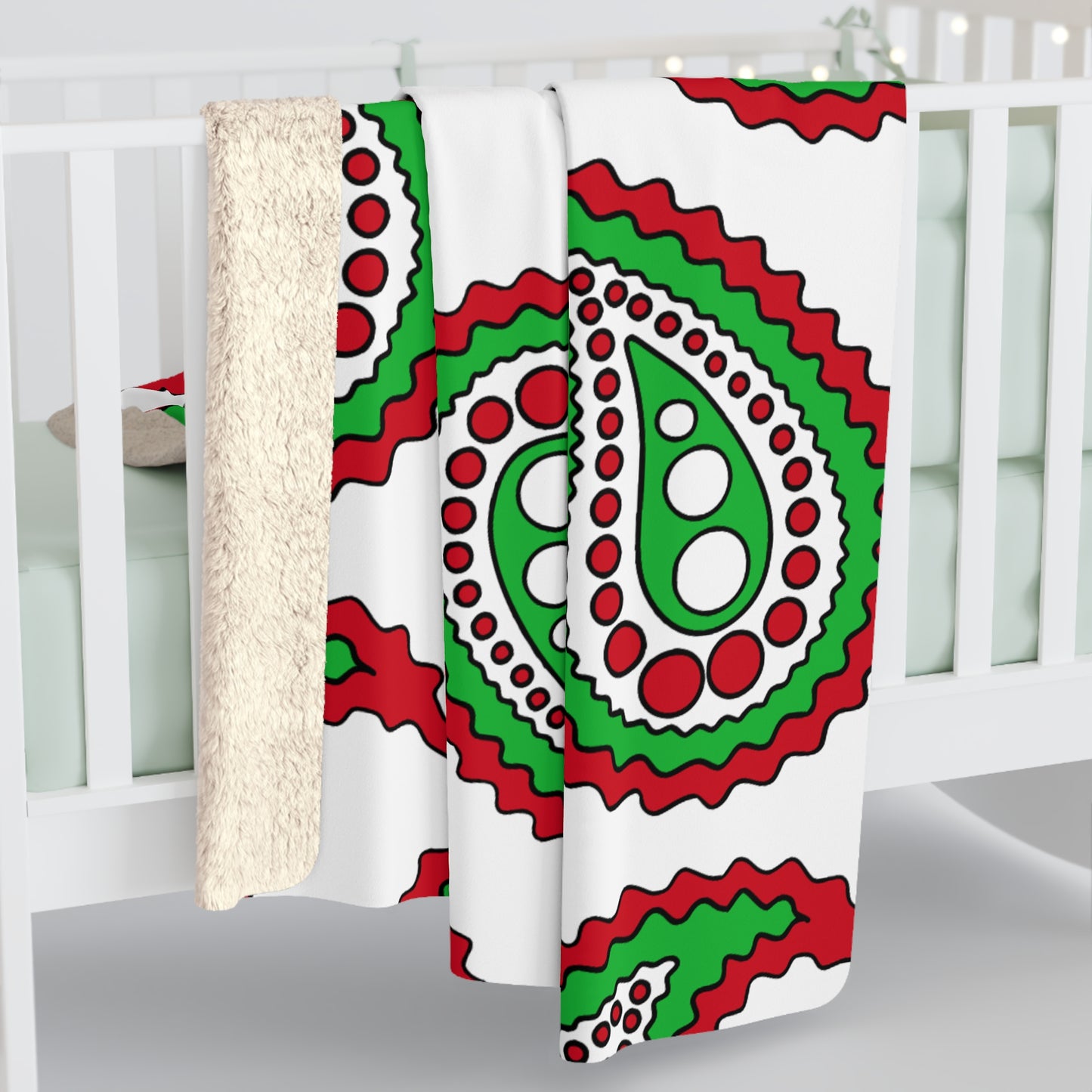 Burundi Retro Paisley Blanket Throw