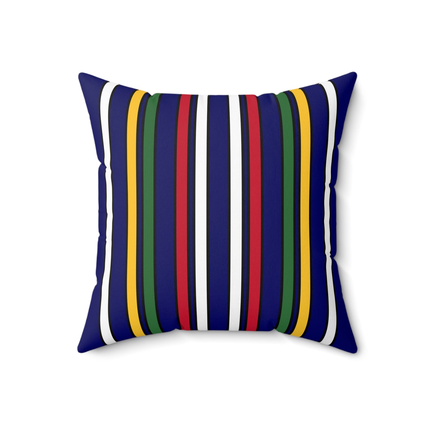 British Virgin Islands Retro Stripes Cushion Pillow