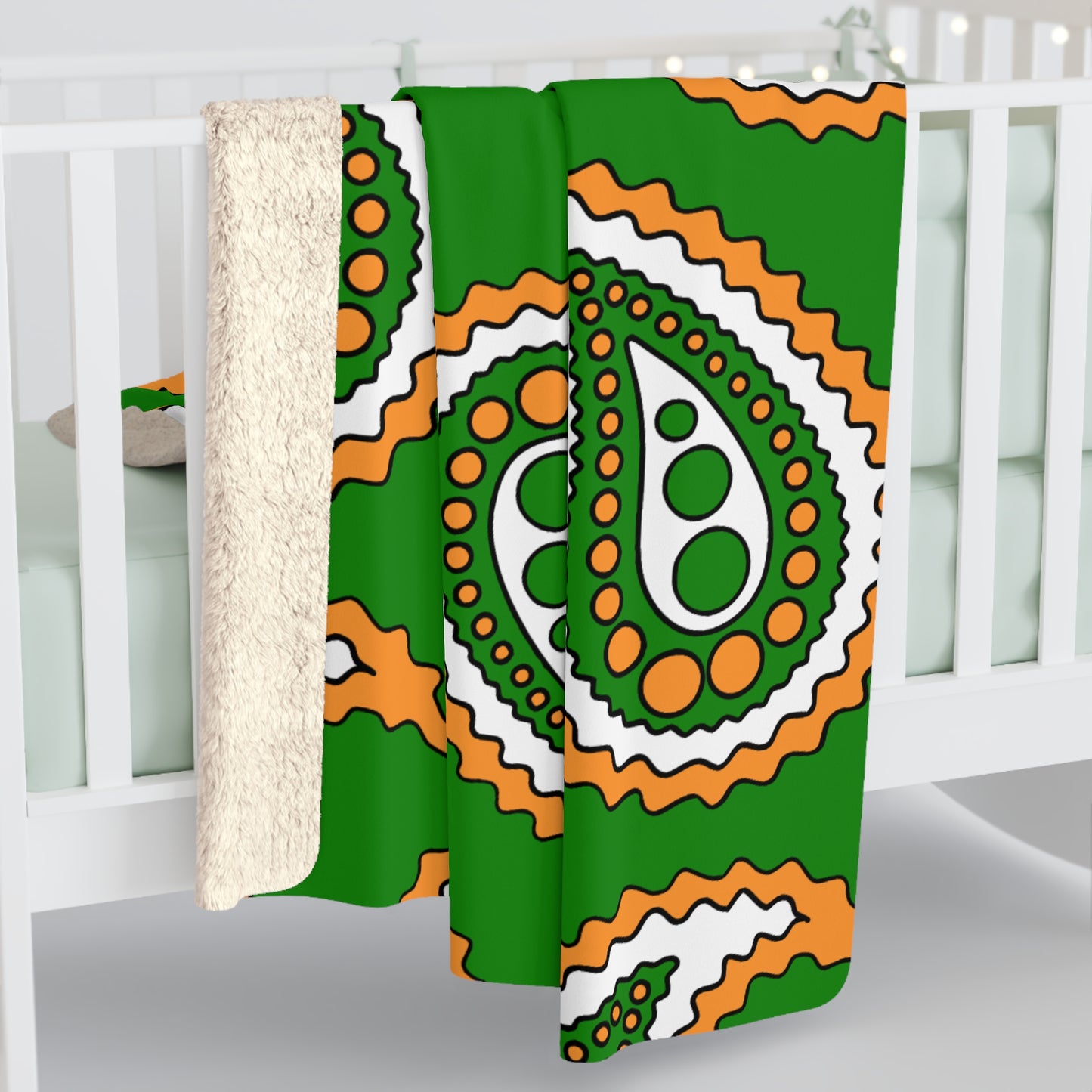 India Retro Paisley Blanket Throw