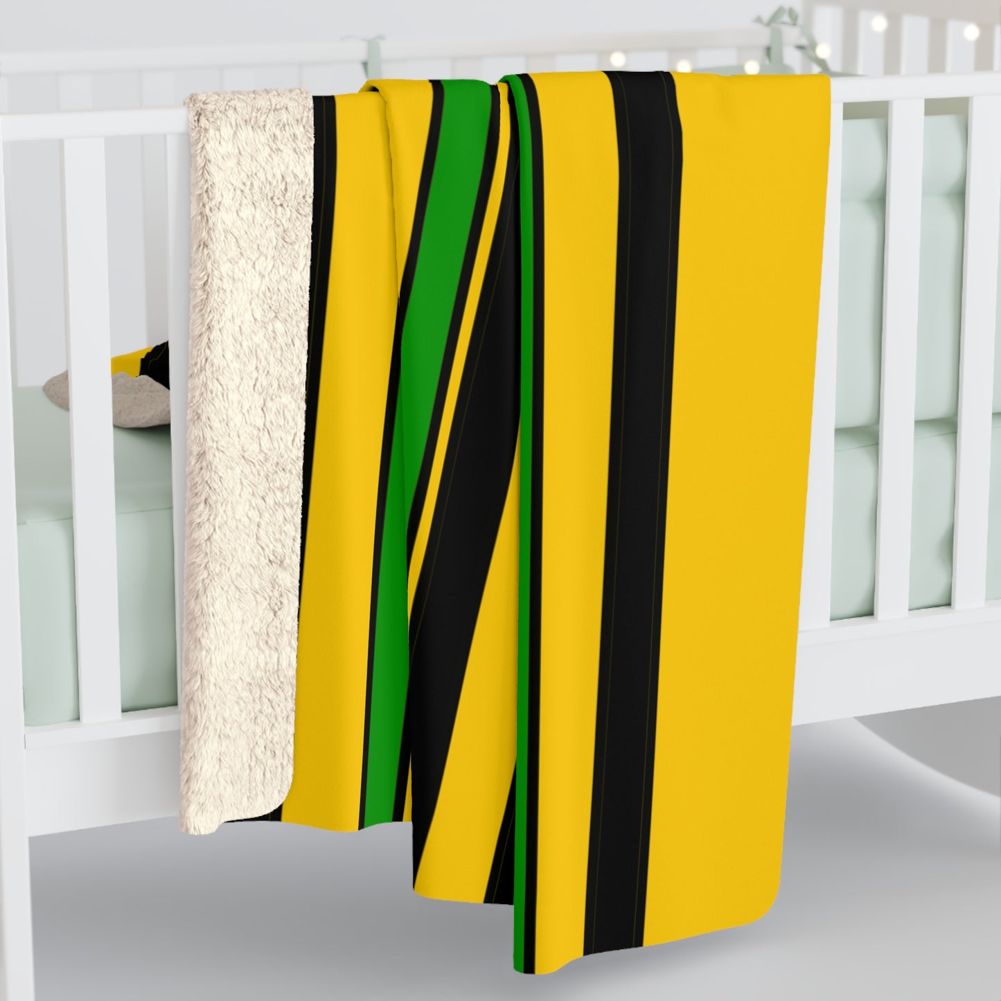 Jamaica Retro Stripes Blanket Throw