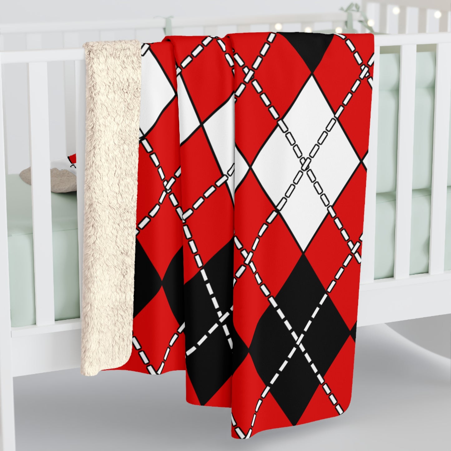 Trinidad And Tobago Retro Argyle Blanket Throw