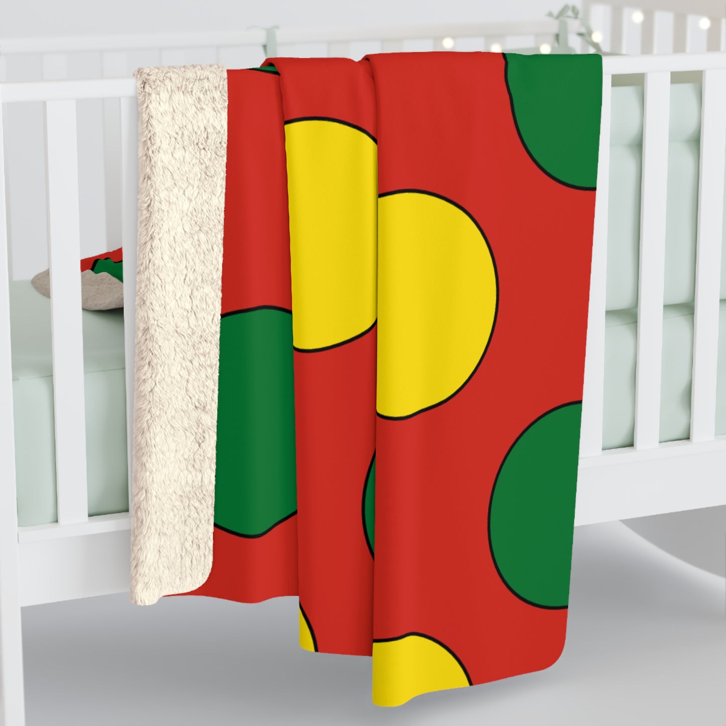 Bolivia Retro Polka Dots Blanket Throw
