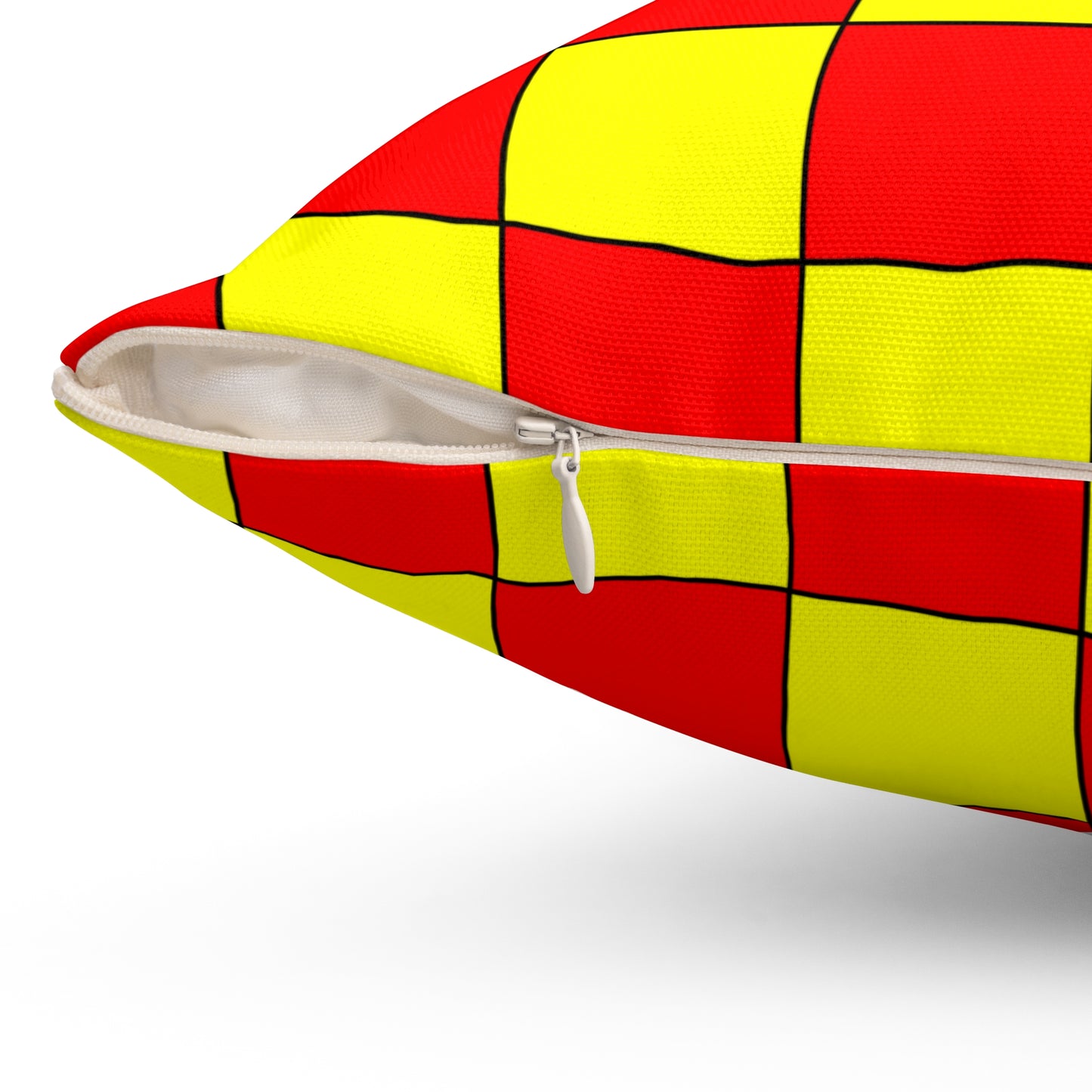 Kyrgyzstan Retro Check Cushion Pillow