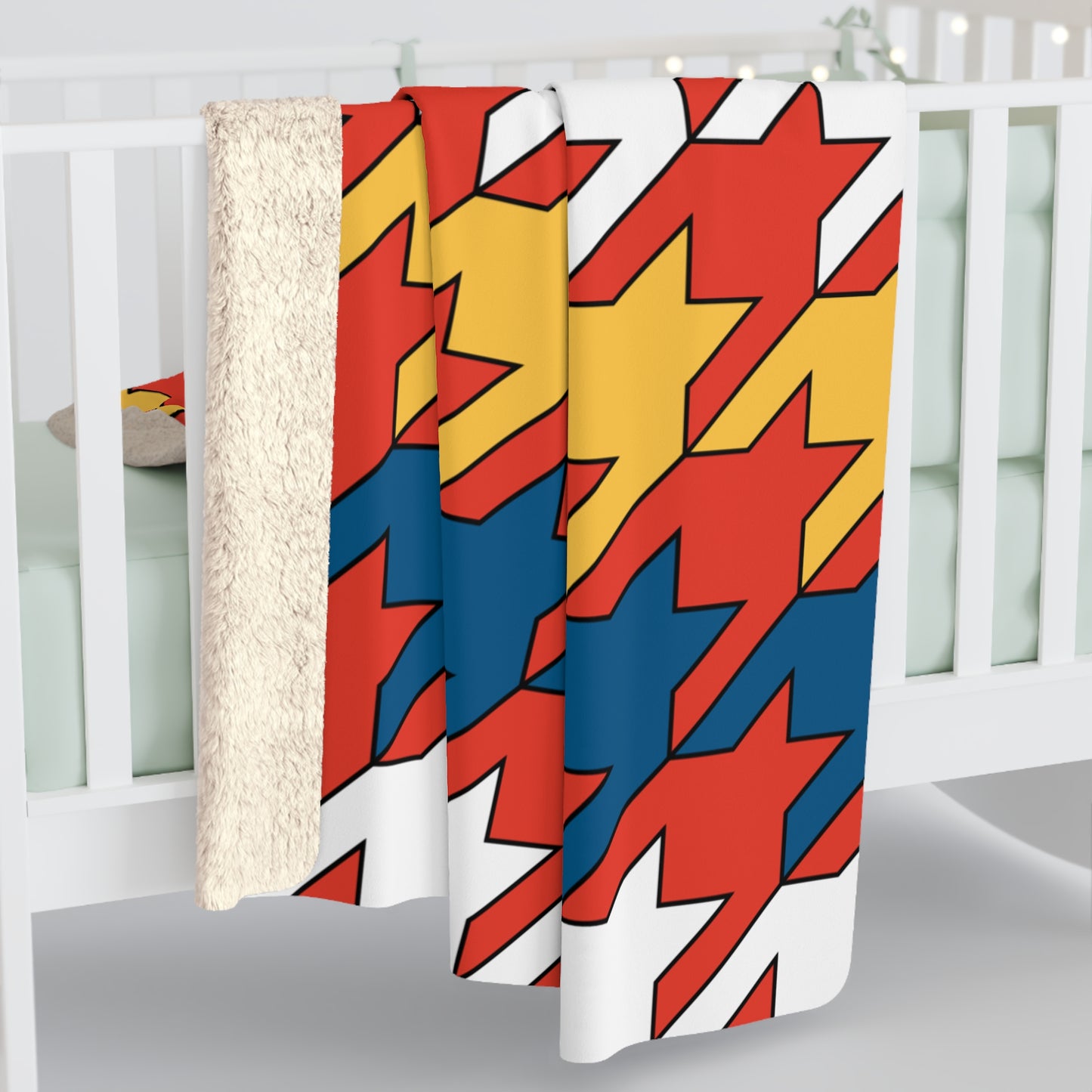Kiribati Retro Houndstooth Blanket Throw