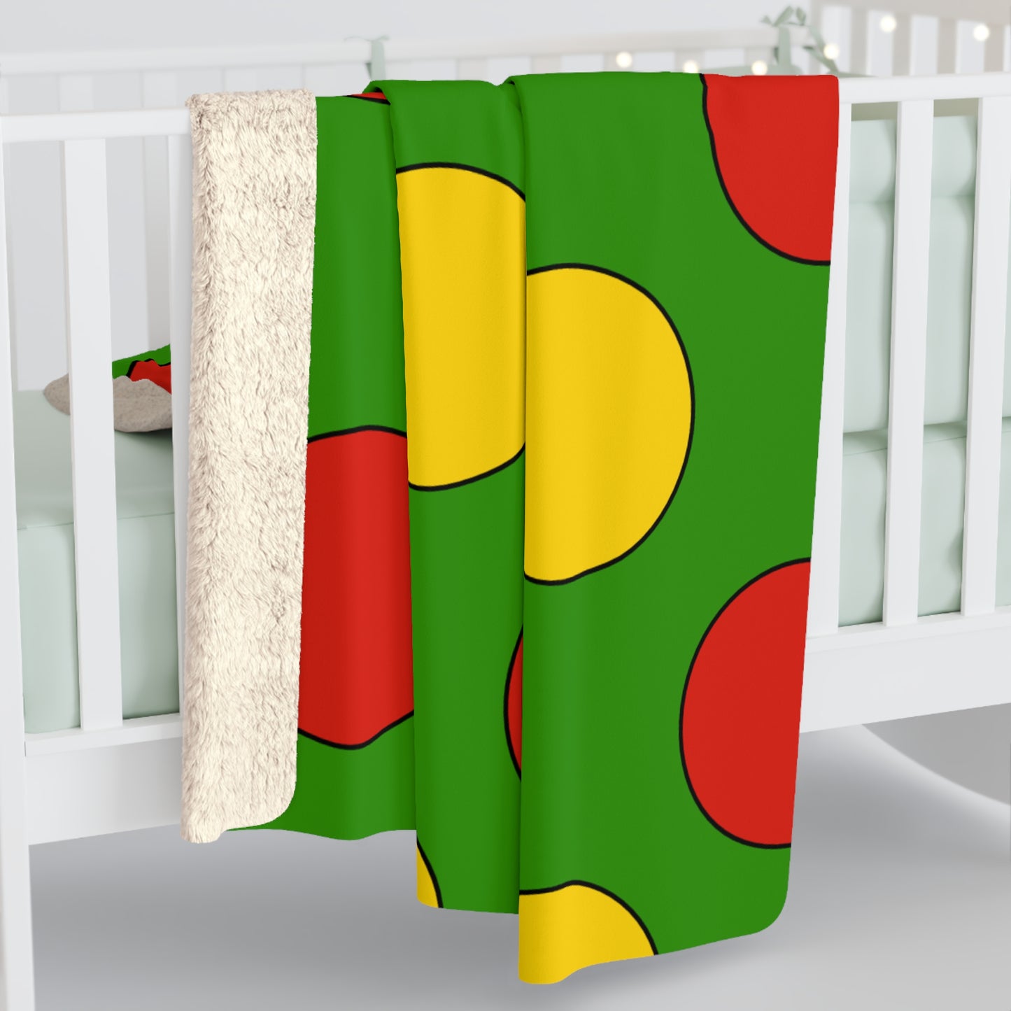 Benin Retro Polka Dots Blanket Throw