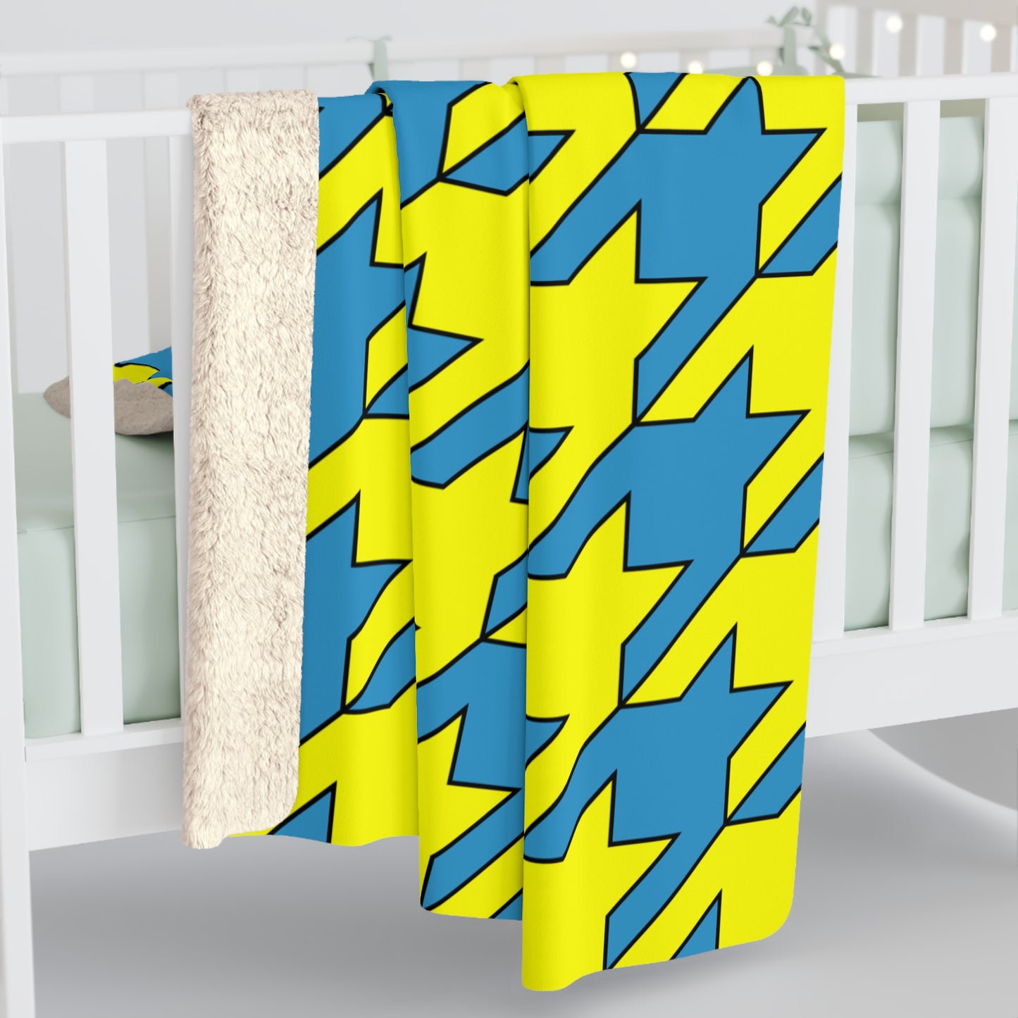 Aruba Retro Houndstooth Blanket Throw