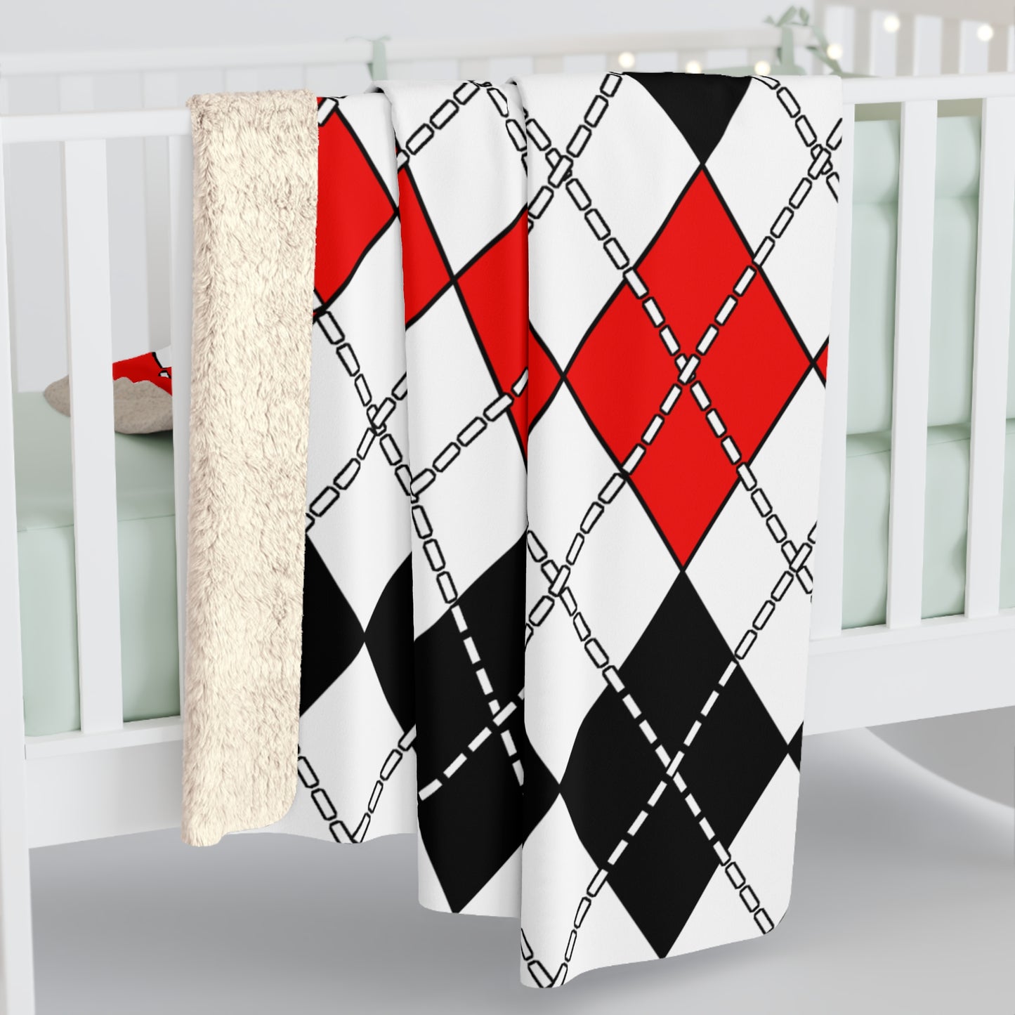 Yemen Retro Argyle Blanket Throw