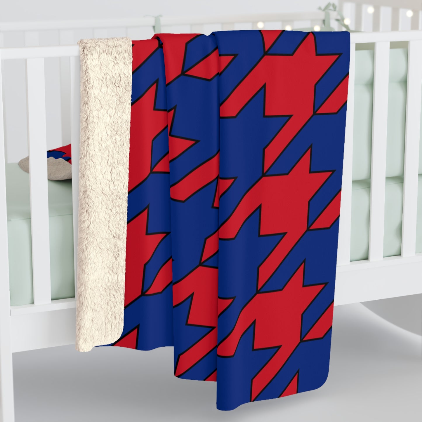 Liechtenstein Retro Houndstooth Blanket Throw