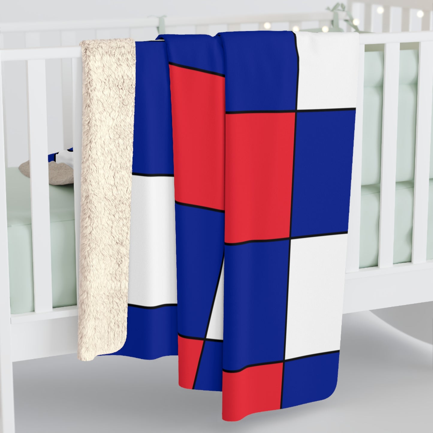French Southern Territories Retro Check Blanket Throw