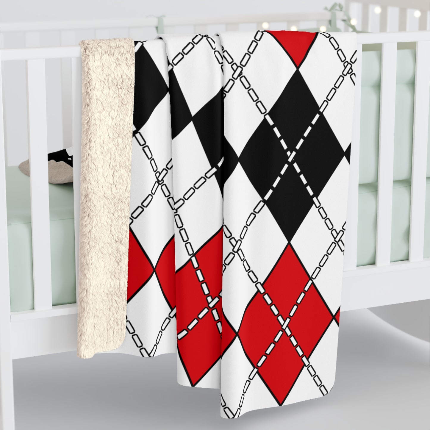 Gibraltar Retro Argyle Blanket Throw