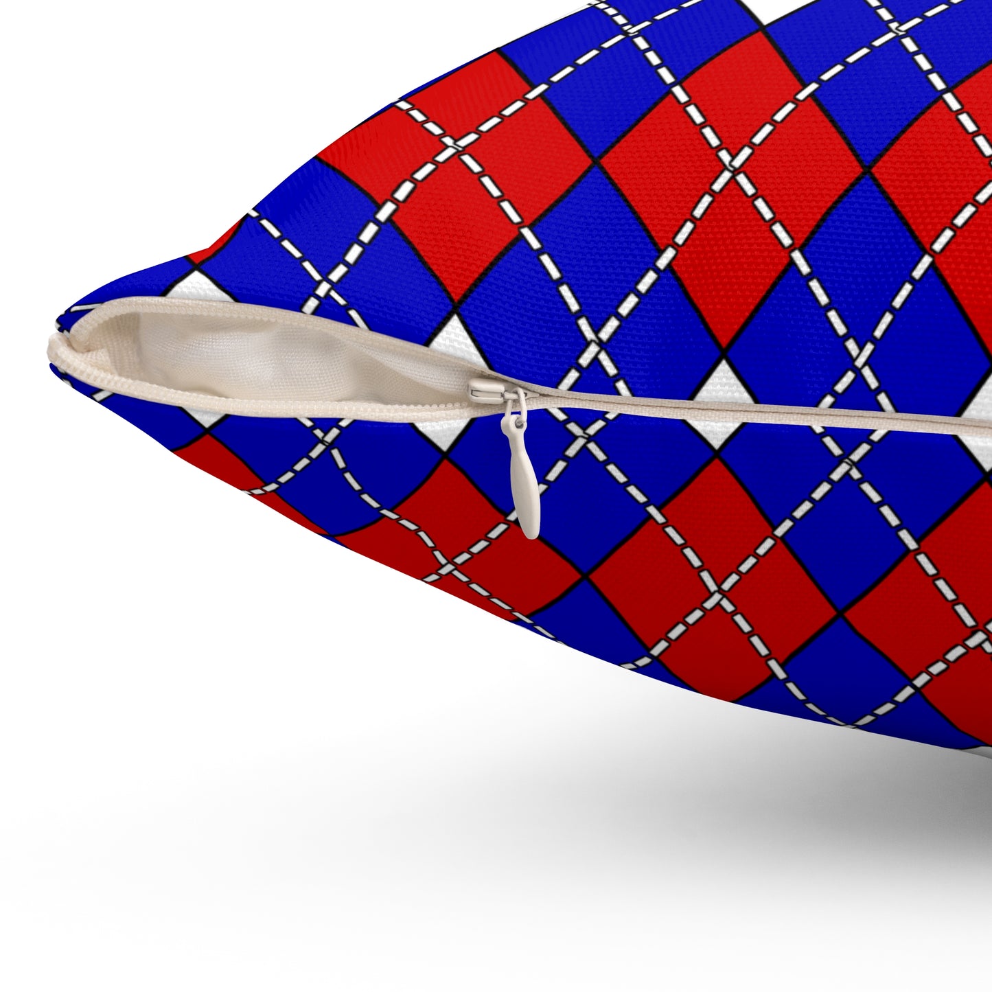 Slovenia Retro Argyle Cushion Pillow