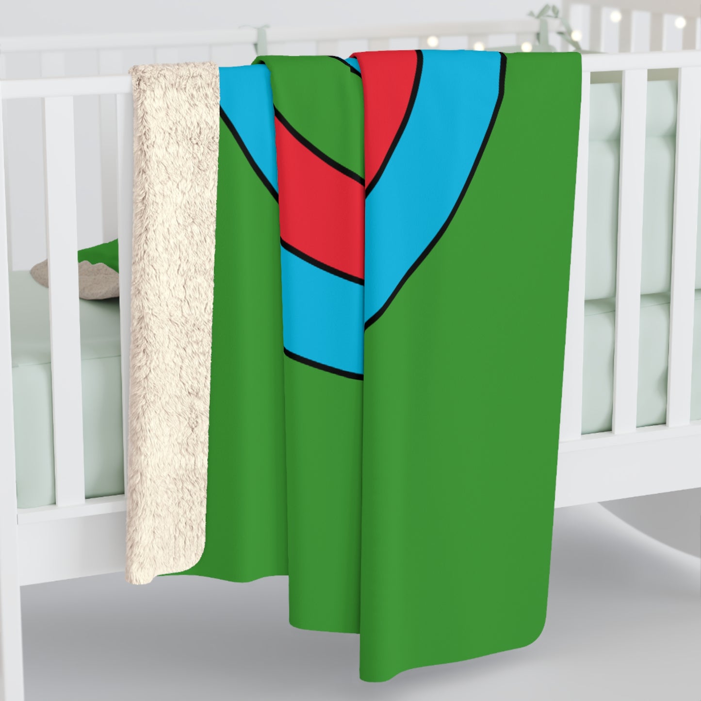 Azerbaijan Retro Target Blanket Throw