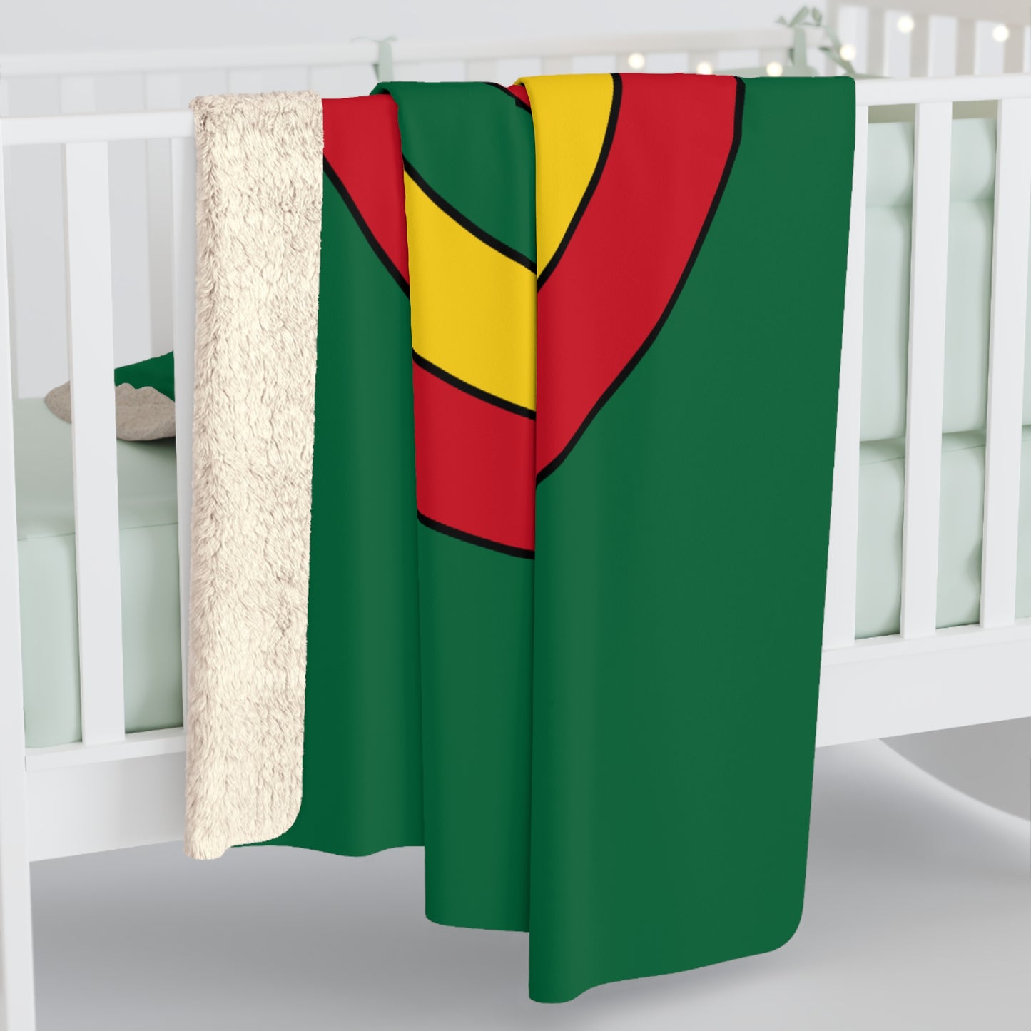 Ghana Retro Target Blanket Throw