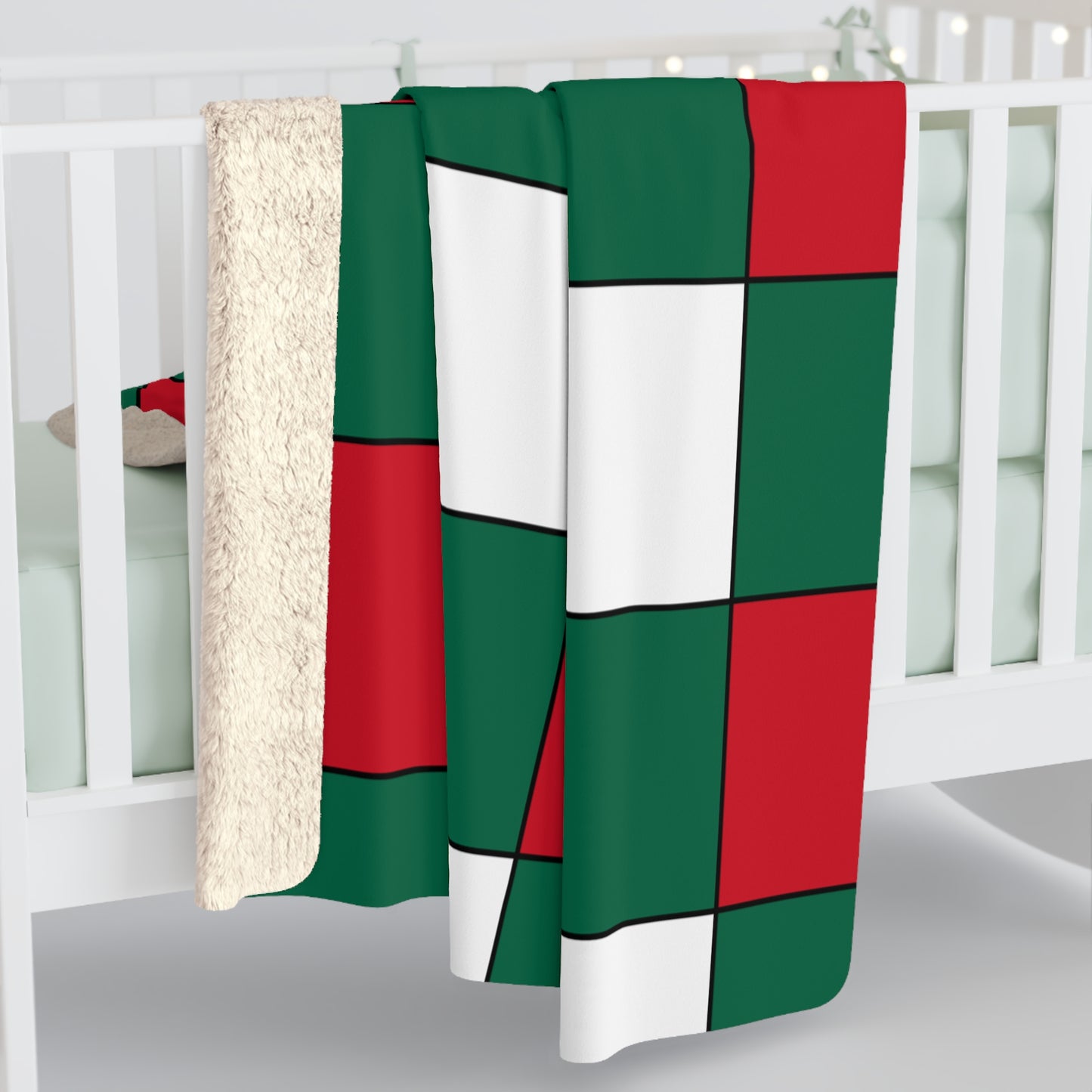 Mexico Retro Check Blanket Throw