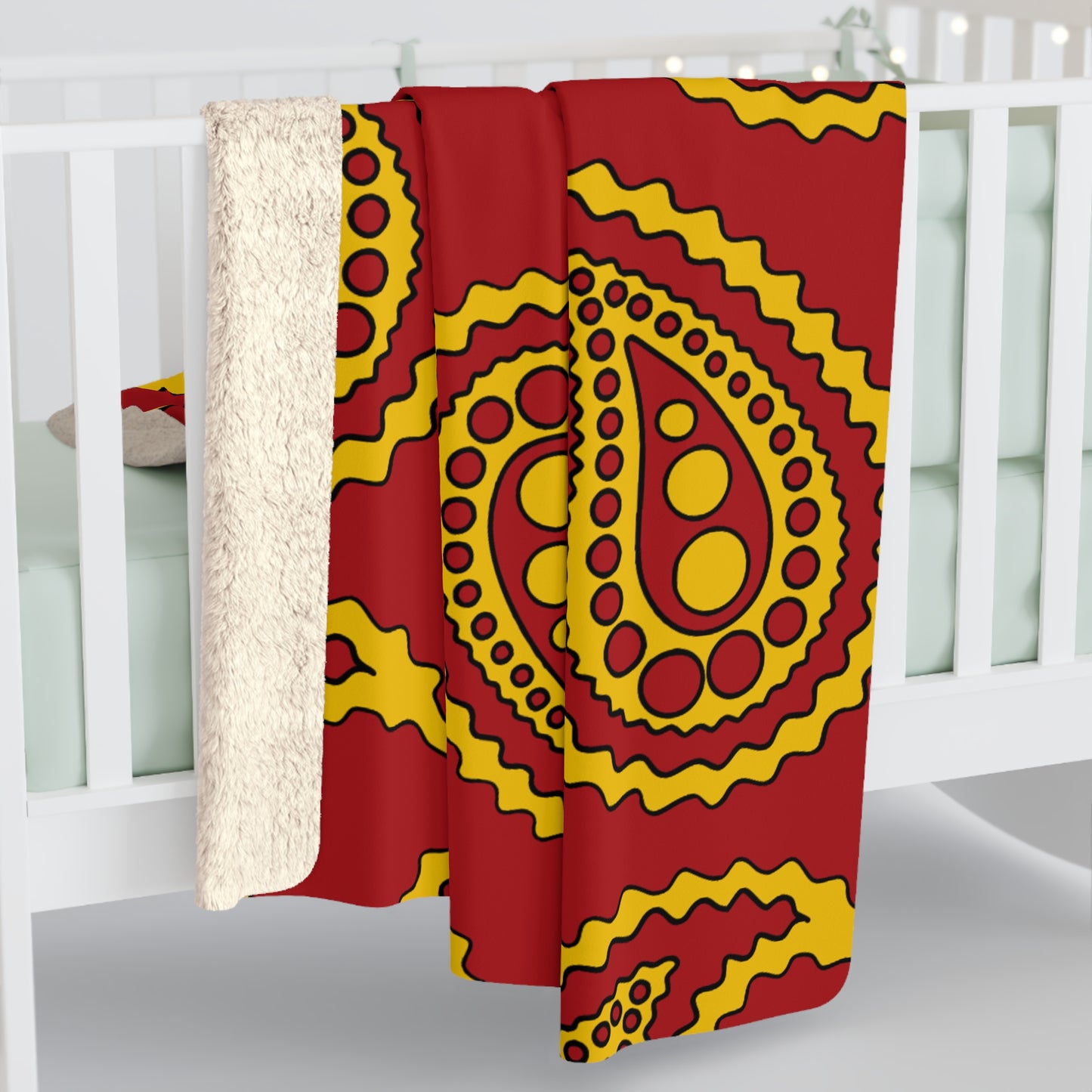 Spain Retro Paisley Blanket Throw