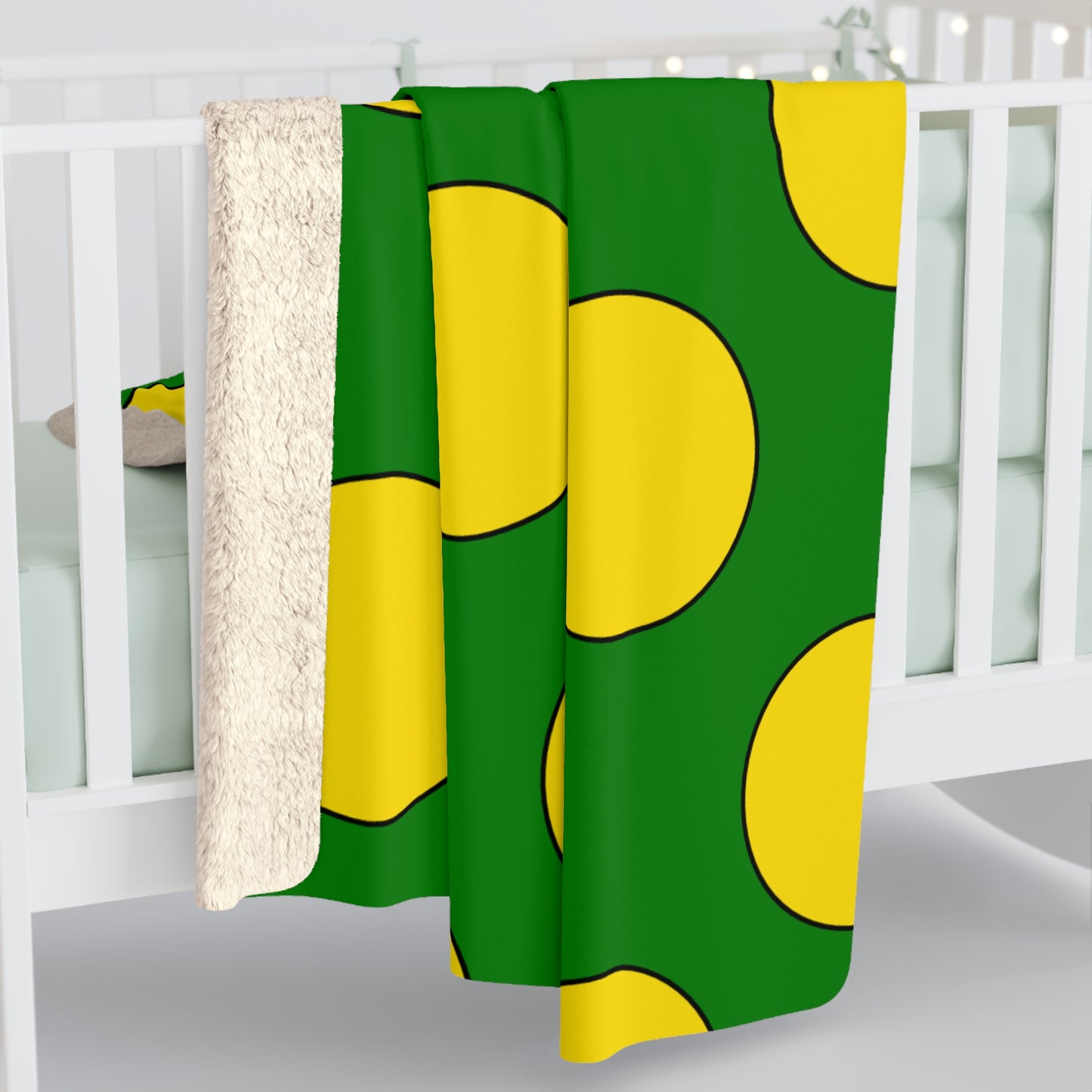 Cocos Islands Retro Polka Dots Blanket Throw