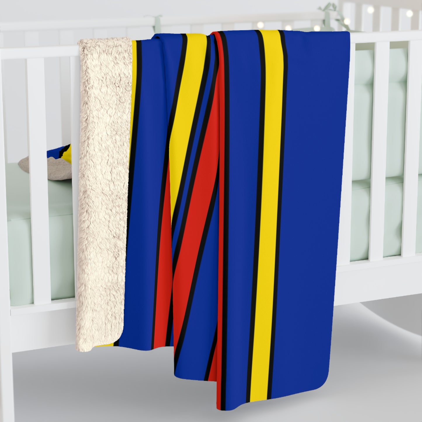 Moldova Retro Stripes Blanket Throw