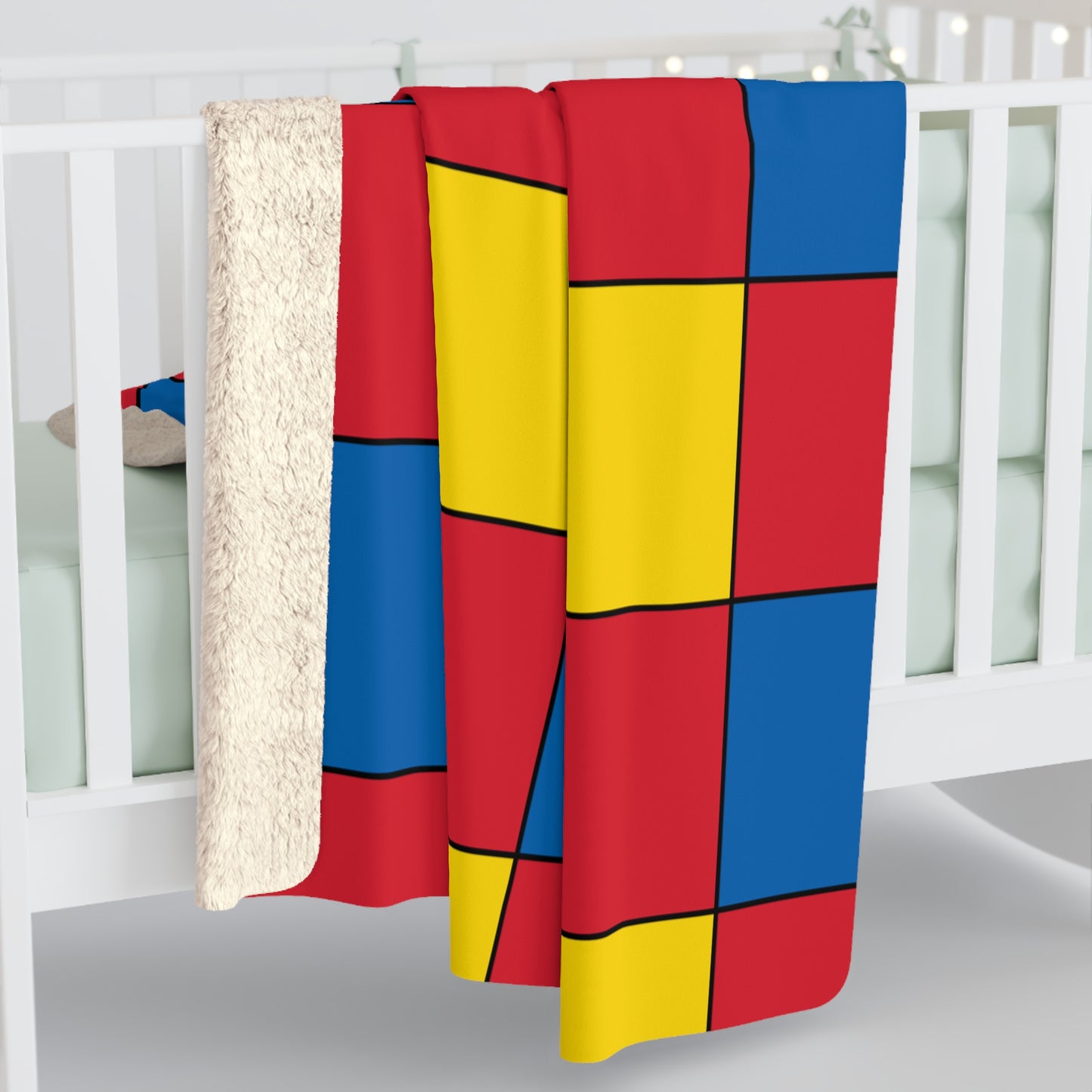 Mongolia Retro Check Blanket Throw