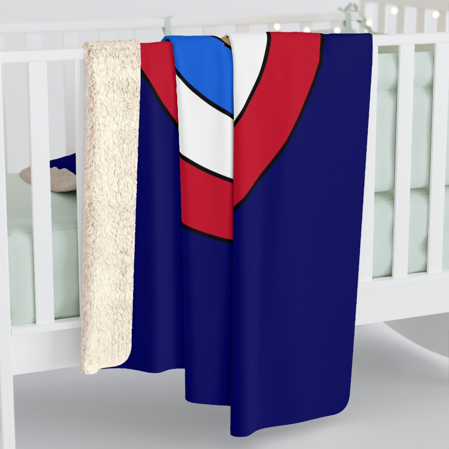 Tristan Da Cunha Retro Target Blanket Throw