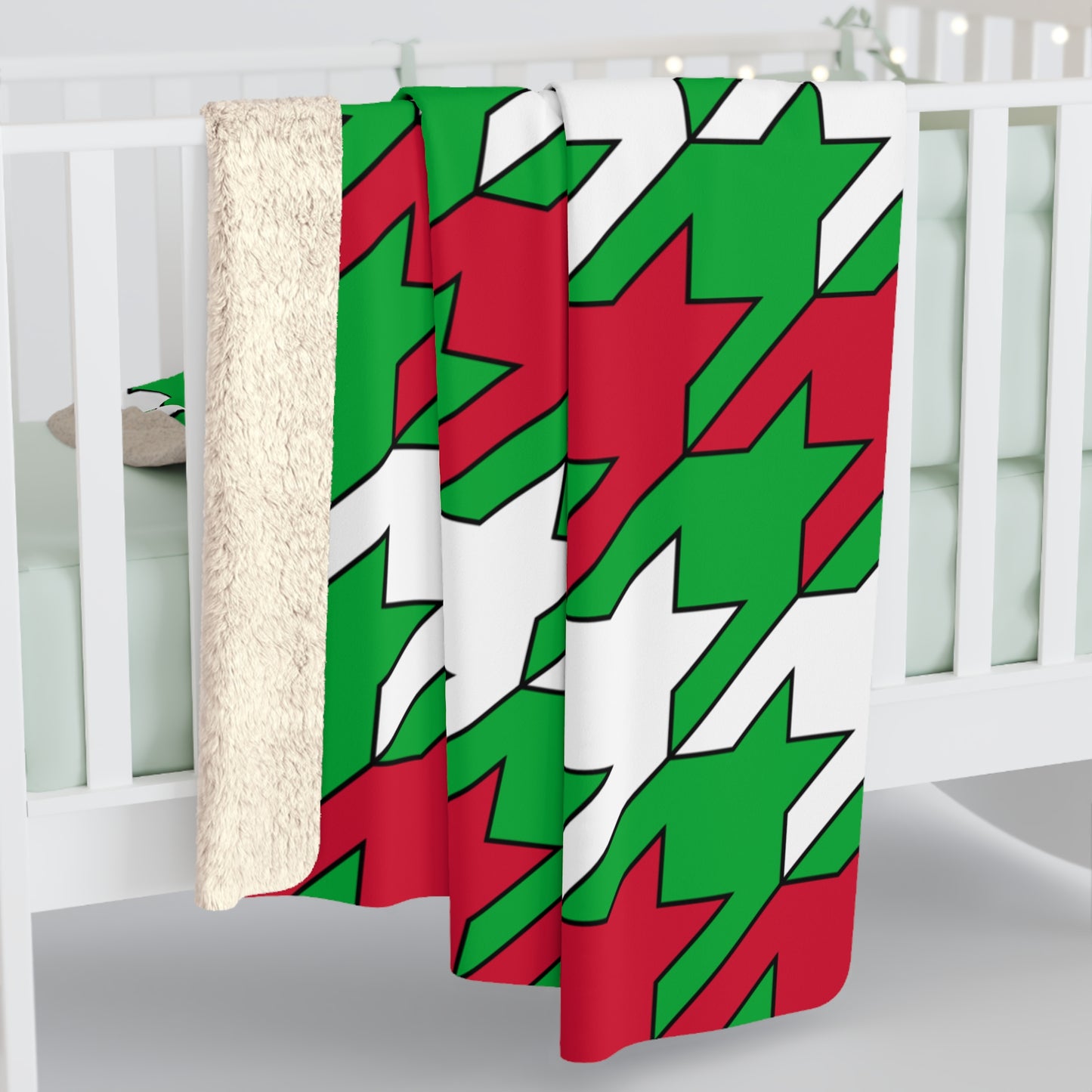 Wales Retro Houndstooth Blanket Throw