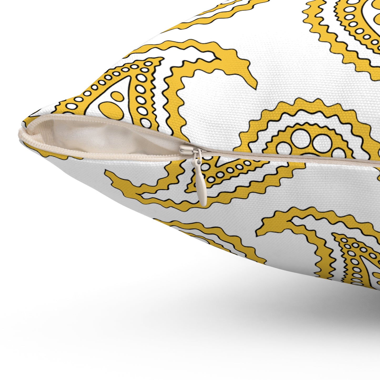 United States Virgin Islands Retro Paisley Cushion Pillow
