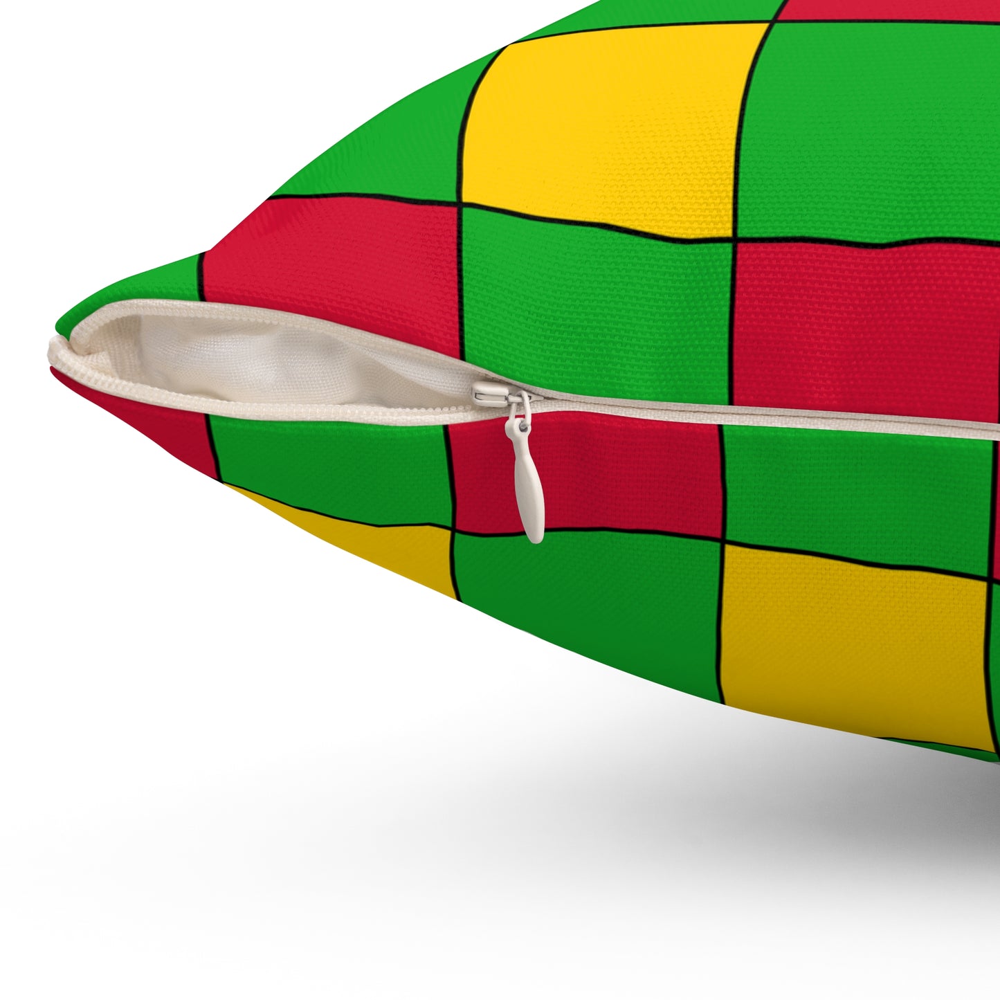 Sao Tome And Principe Retro Check Cushion Pillow