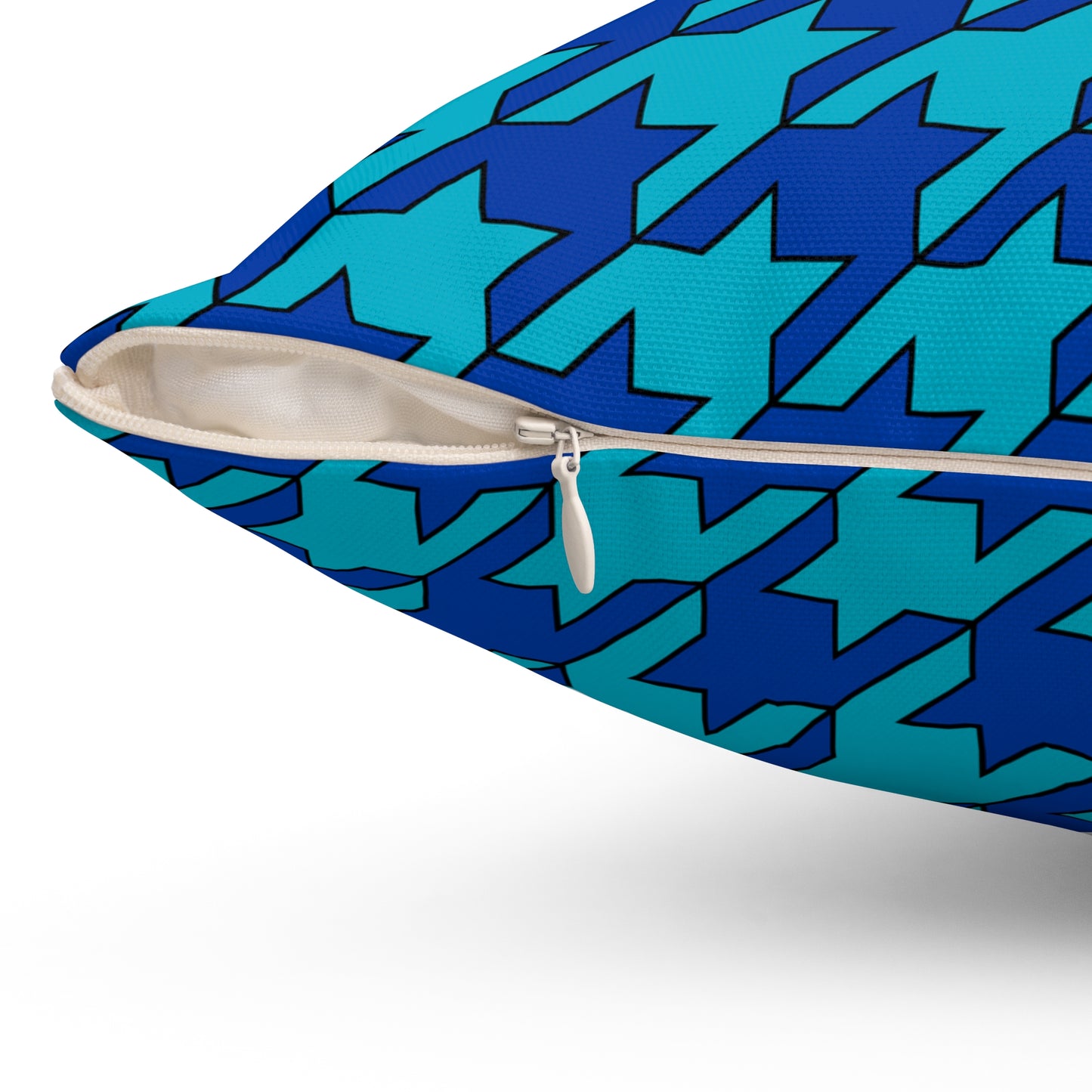 Pacific Islands Retro Houndstooth Cushion Pillow