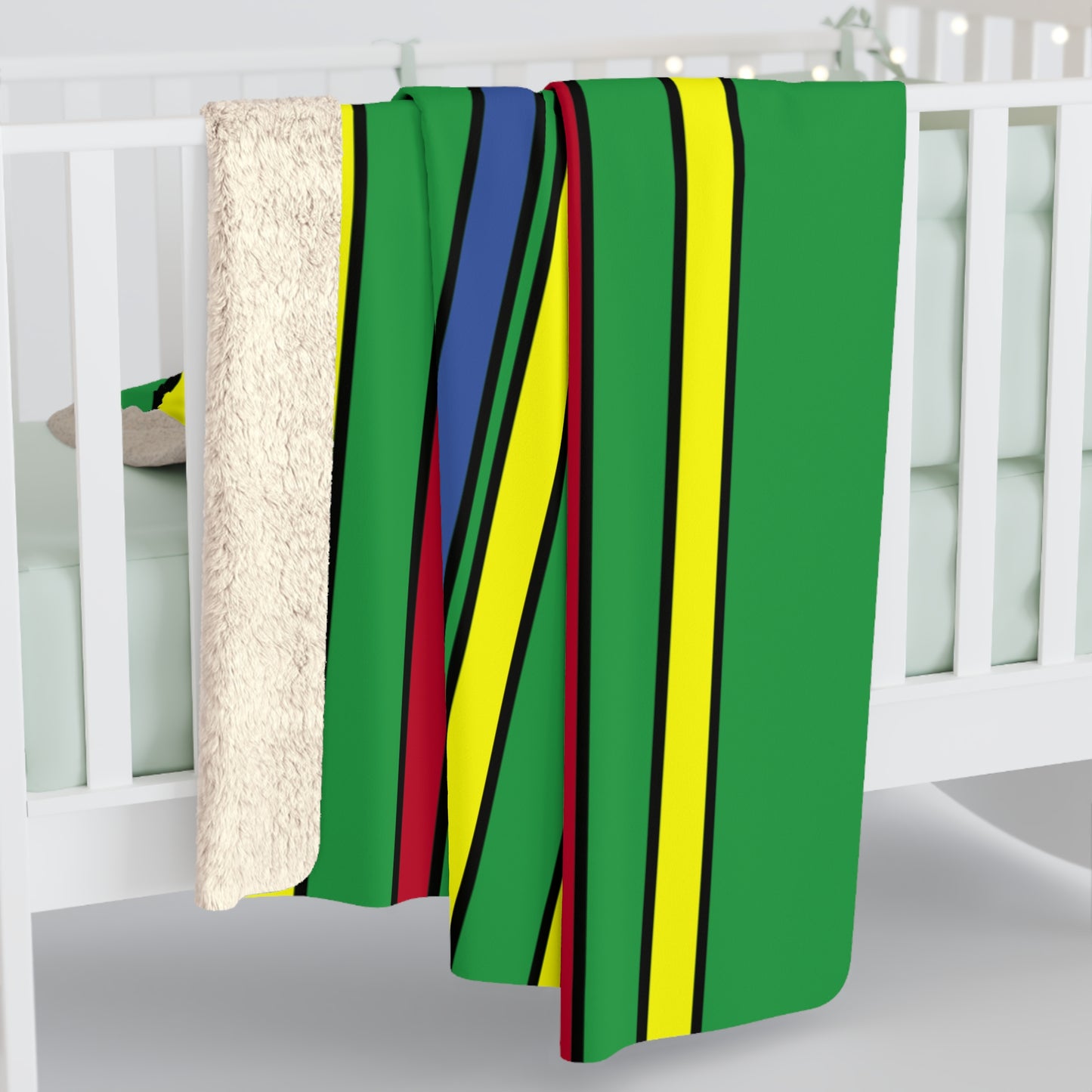 Comoros Retro Stripes Blanket Throw