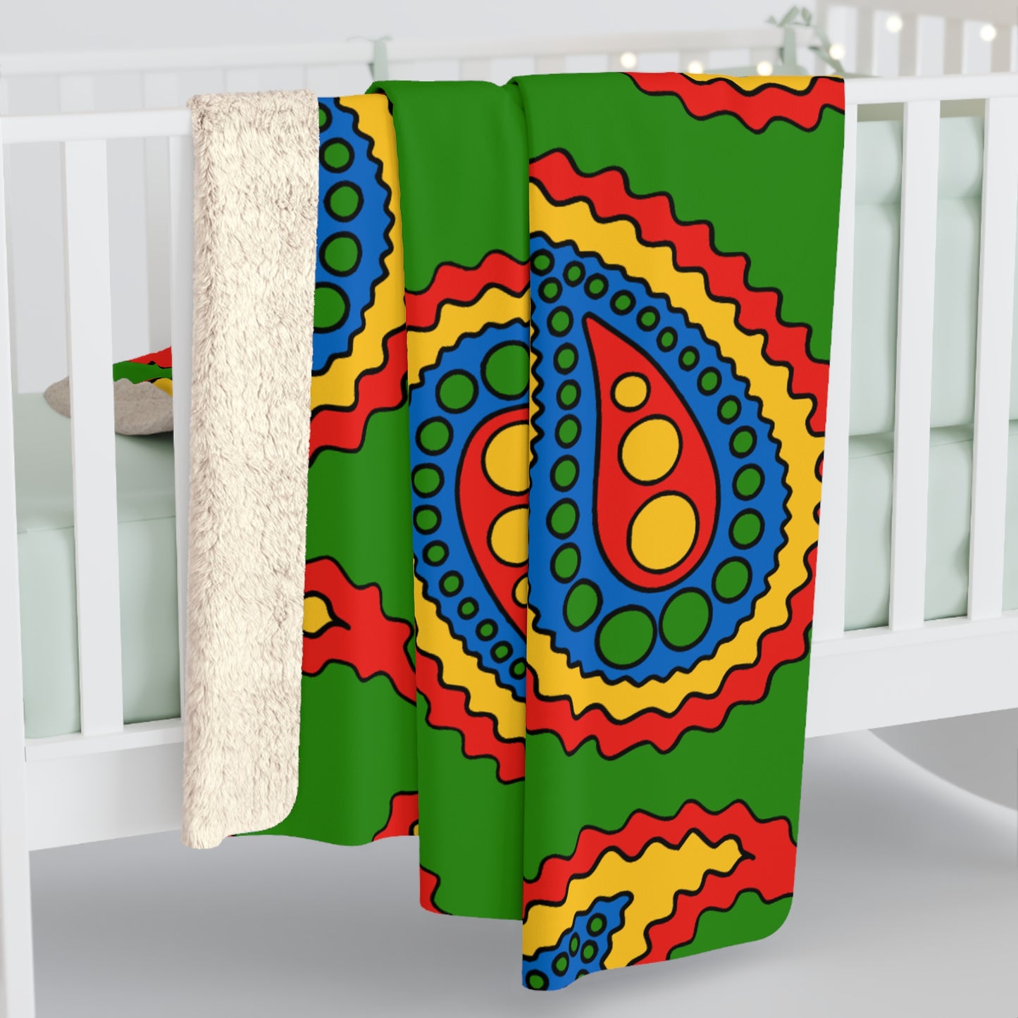 Ethiopia Retro Paisley Blanket Throw