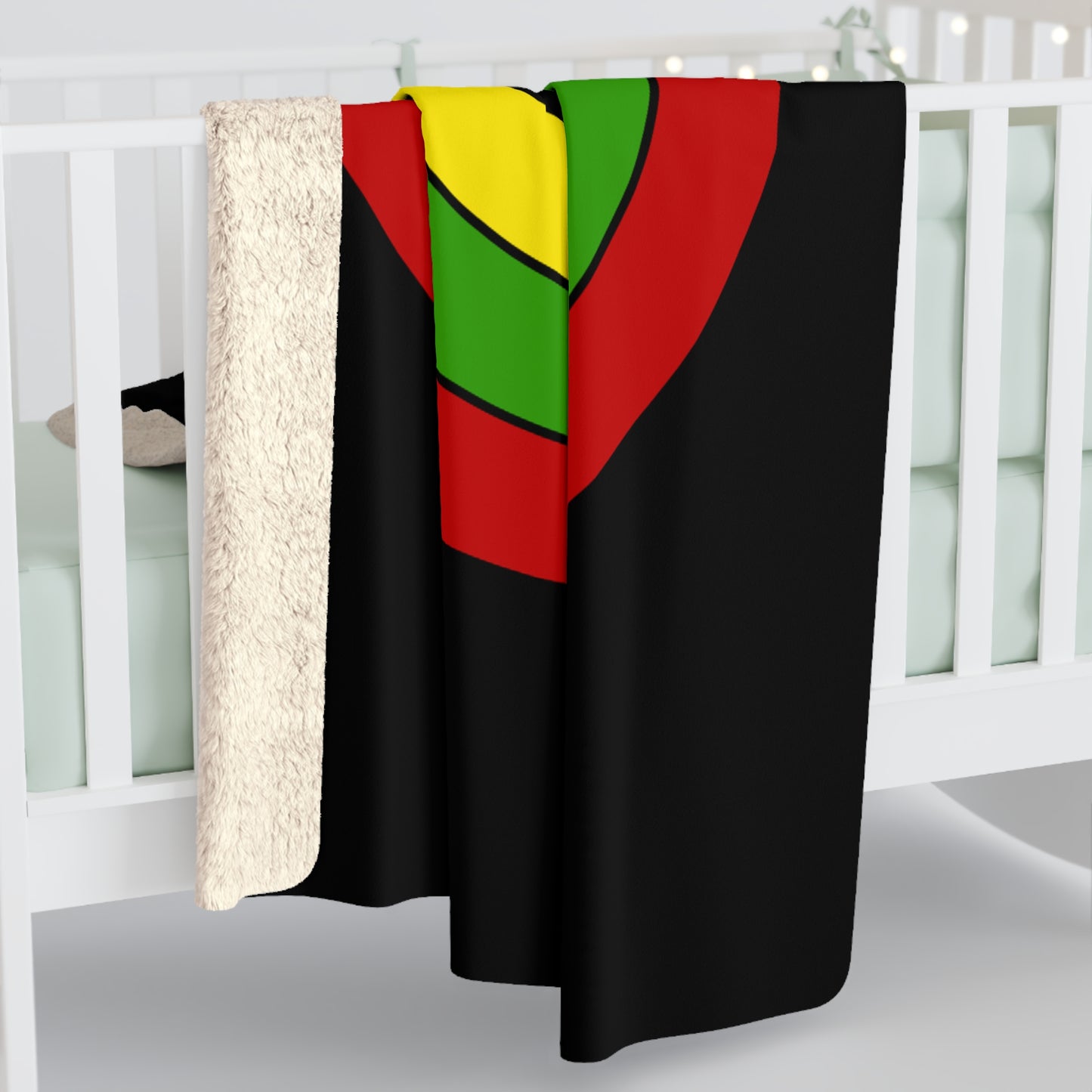Saint Kitts And Nevis Retro Target Blanket Throw