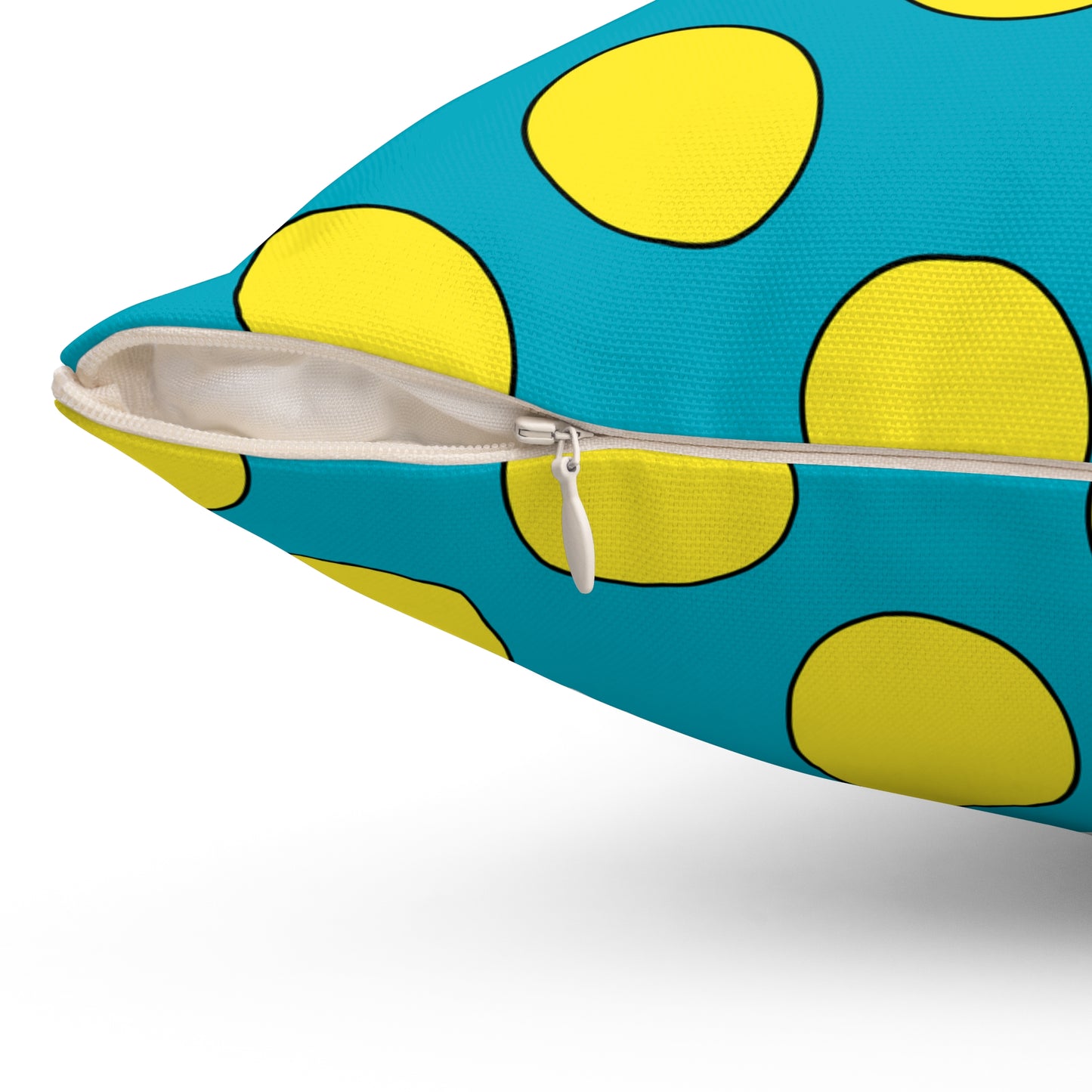 Kazakhstan Retro Polka Dots Cushion Pillow